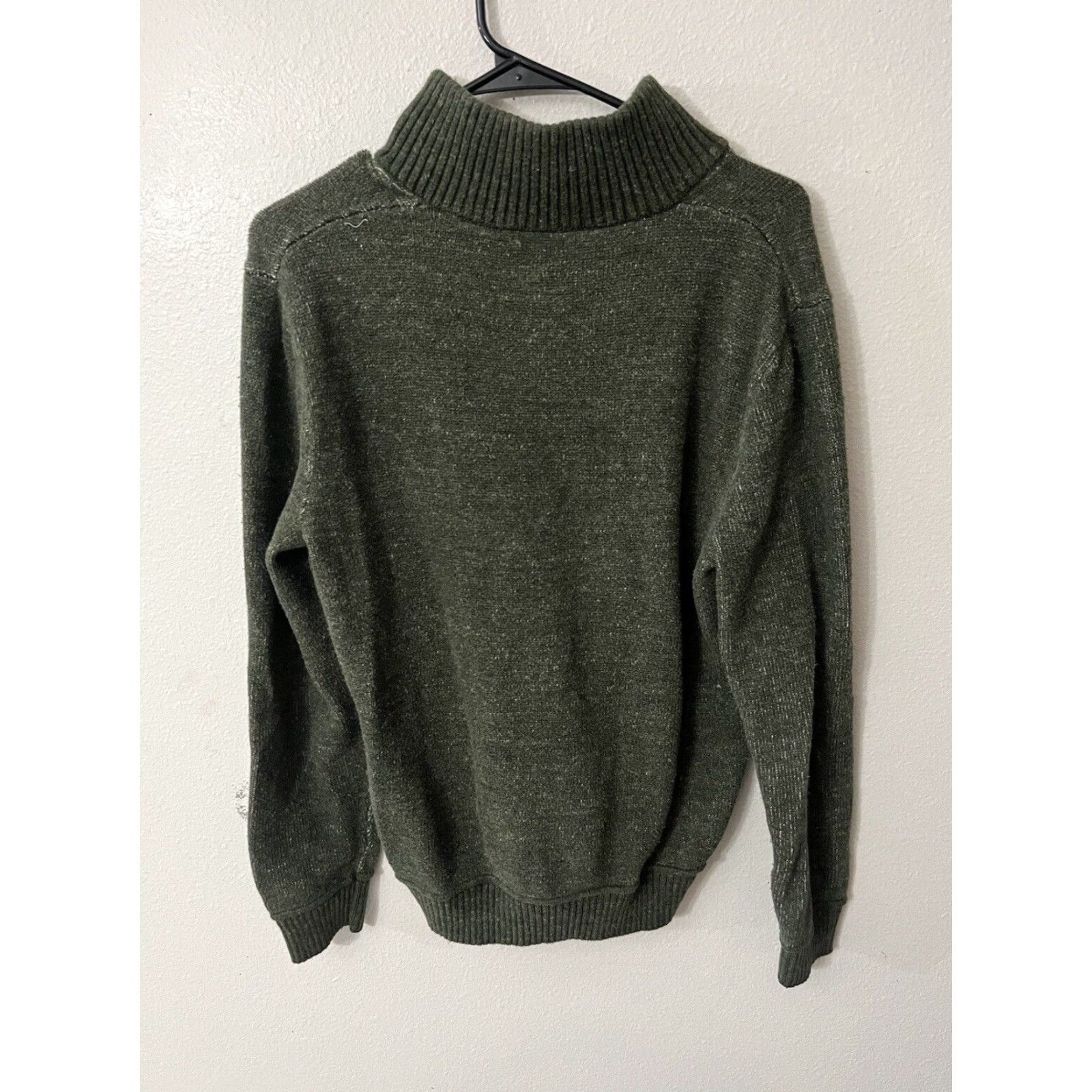 Gap VINTAGE Gap Mens Medium Green 1/4 Button Long Sleeve Knit Sweater Adult M Knit Top Pullover Button Crew Neck Mens Size US M / EU 48-50 / 2 - 2 Thumbnail