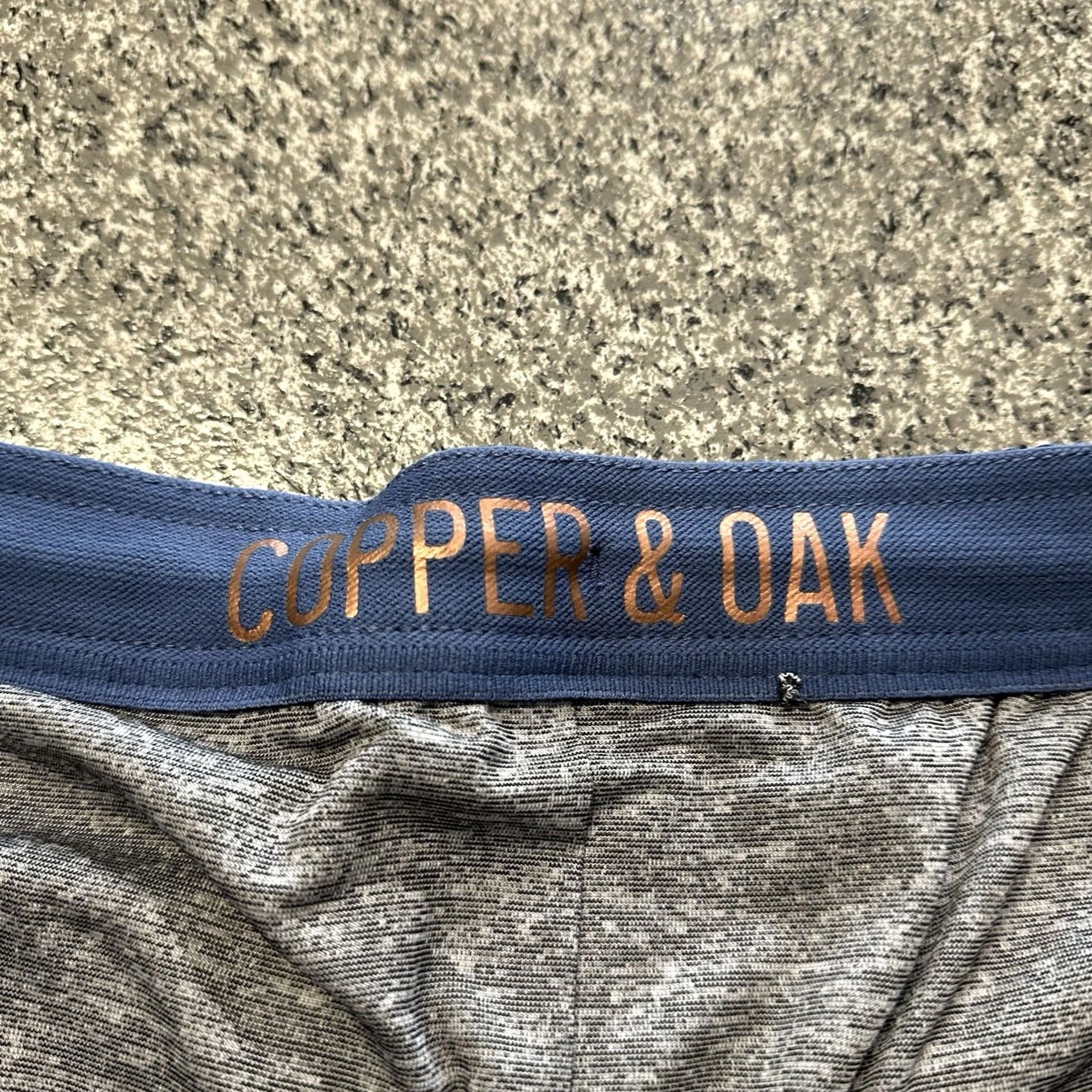 Vintage Copper & Oak Shorts Mens L Active 2 in 1 Tight Lined Drawstring Blue Size US 33 - 2 Thumbnail