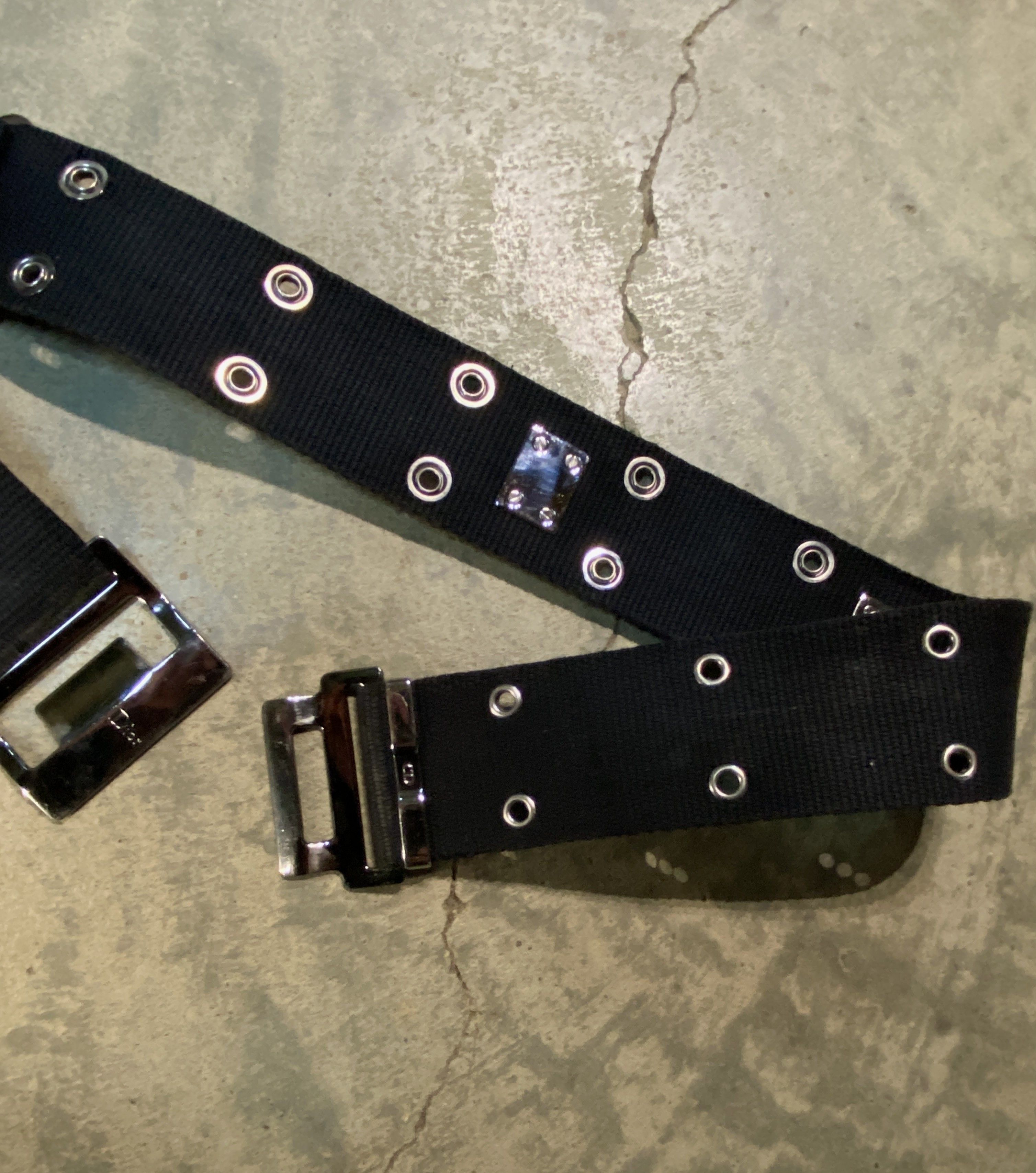 Dior Christian Dior SS02 “Street Chic” Canvas Black Cargo Belt Size ONE SIZE - 13 Thumbnail