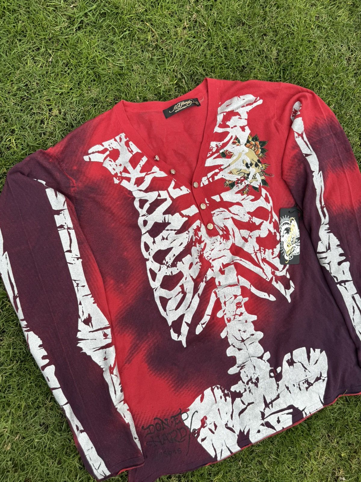 Ed Hardy Ed Hardy by Christian Audigier Cardigan Amazing Condition Size US XL / EU 56 / 4 - 4 Thumbnail