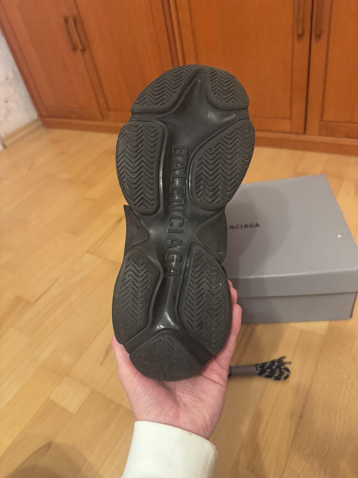 Balenciaga Balenciaga Triple S All-Over Black Size US 9 / EU 42 - 9 Thumbnail