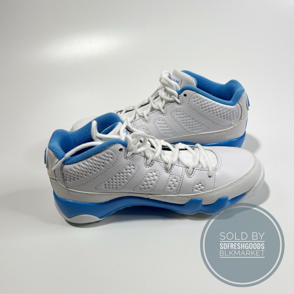 Nike ike Air Jordan 9 Low Golf University Blue Size US 7 / EU 40 - 4 Thumbnail