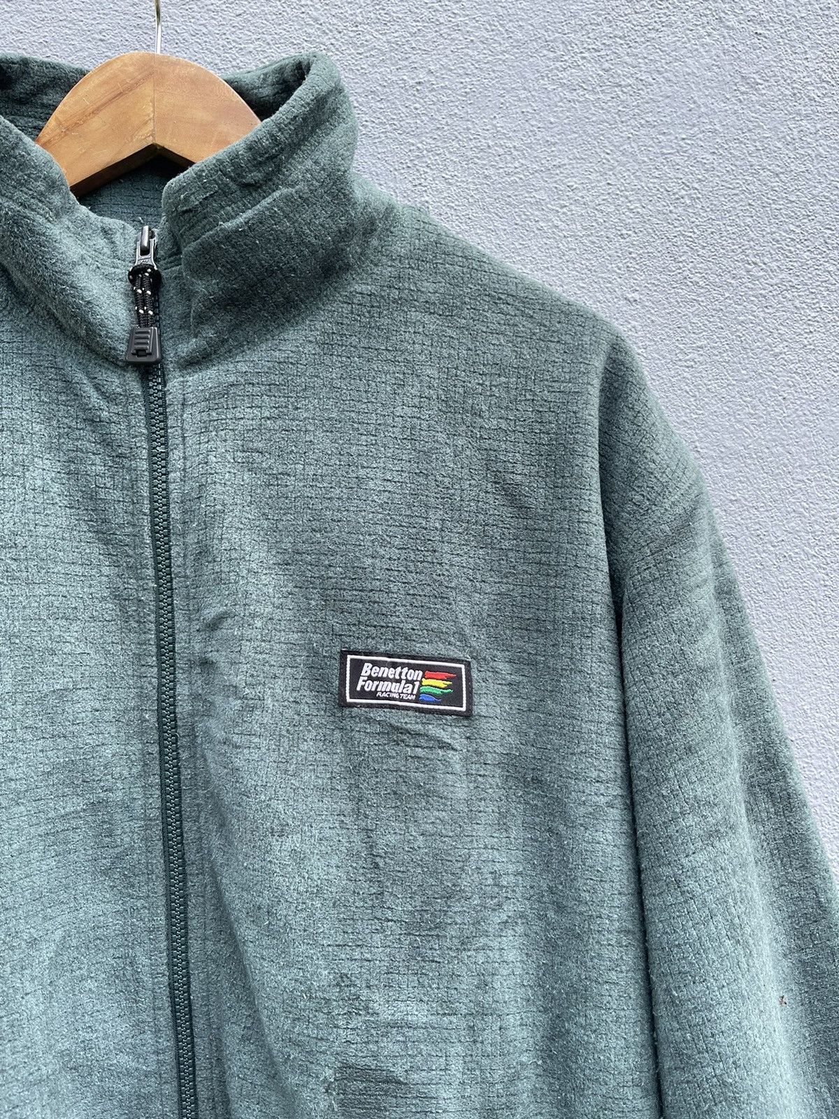 Benetton Vintage Benetton Formula 1 Racing Team Fleece Jacket Size US XL / EU 56 / 4 - 3 Thumbnail