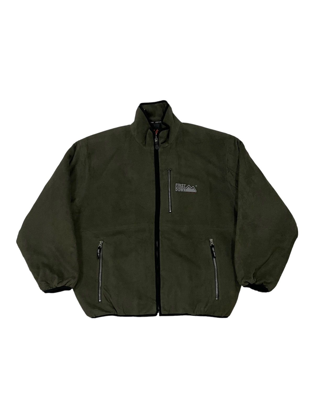 Other Y2K FIRST DOWN USA Fleece Sherpa Faux Zipped Jacket Size US XXL / EU 58 / 5 - 1 Thumbnail