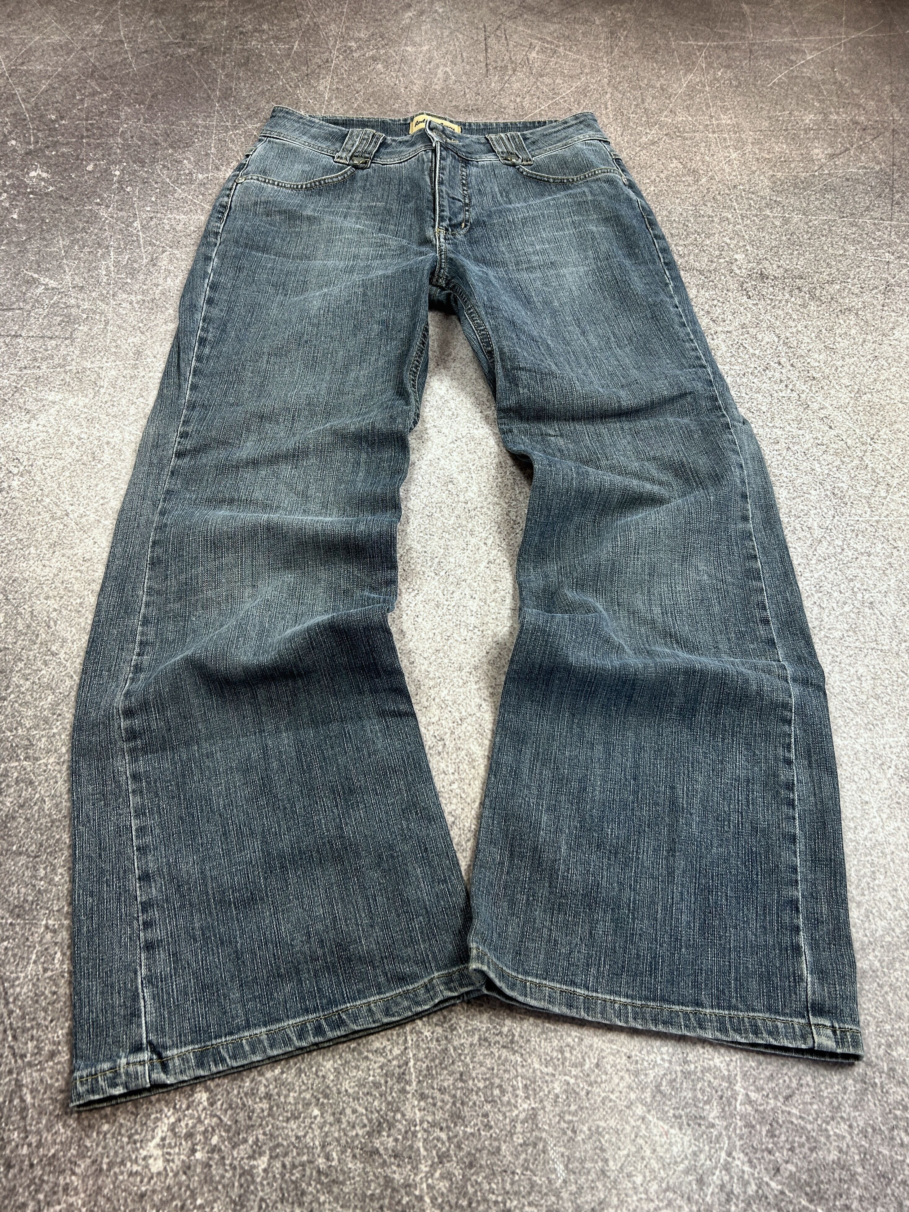 Vintage SO SICK 🥶 BALENCIAGA JNCO STYLE RAP BAGGY JEANS 90s Size US 30 / EU 46 - 1 Thumbnail