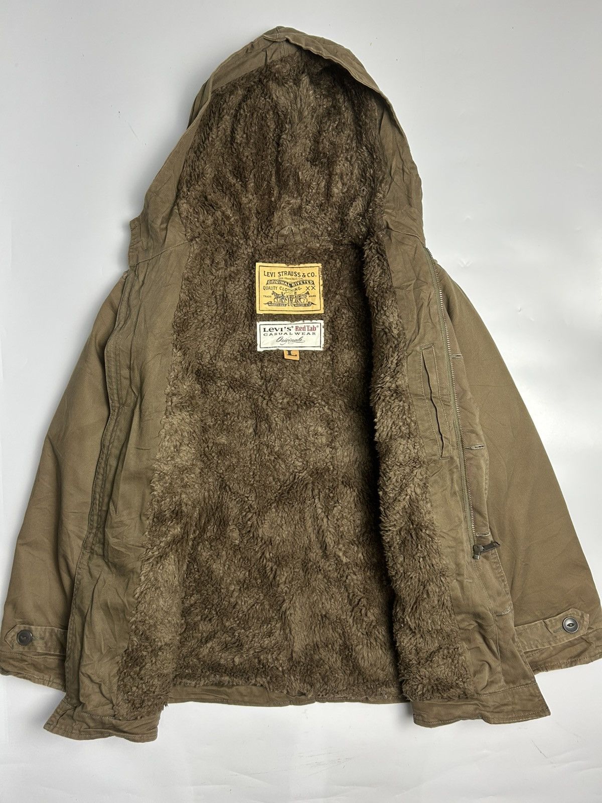 Levi's × Levi's Made & Crafted × Levi's Vintage Clothing LEVI’s RED TAB FLEECE LINING MULTI POCKET COTTON JACKET Size US L / EU 52-54 / 3 - 2 Thumbnail