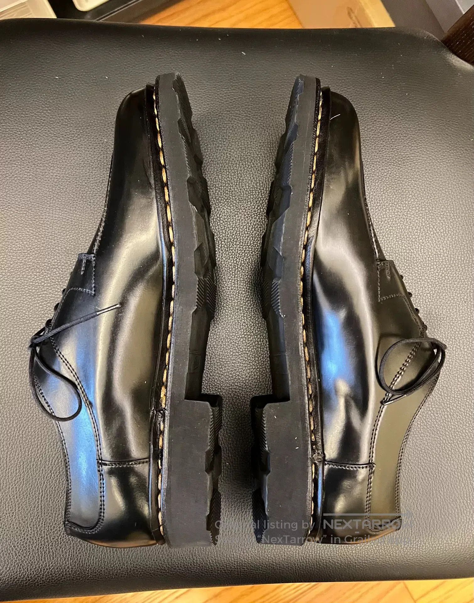Paraboot Paraboot Avignon Black Horween Shell Cordovan Derby Shoes. Size US 10.5 / EU 43-44 - 4 Thumbnail