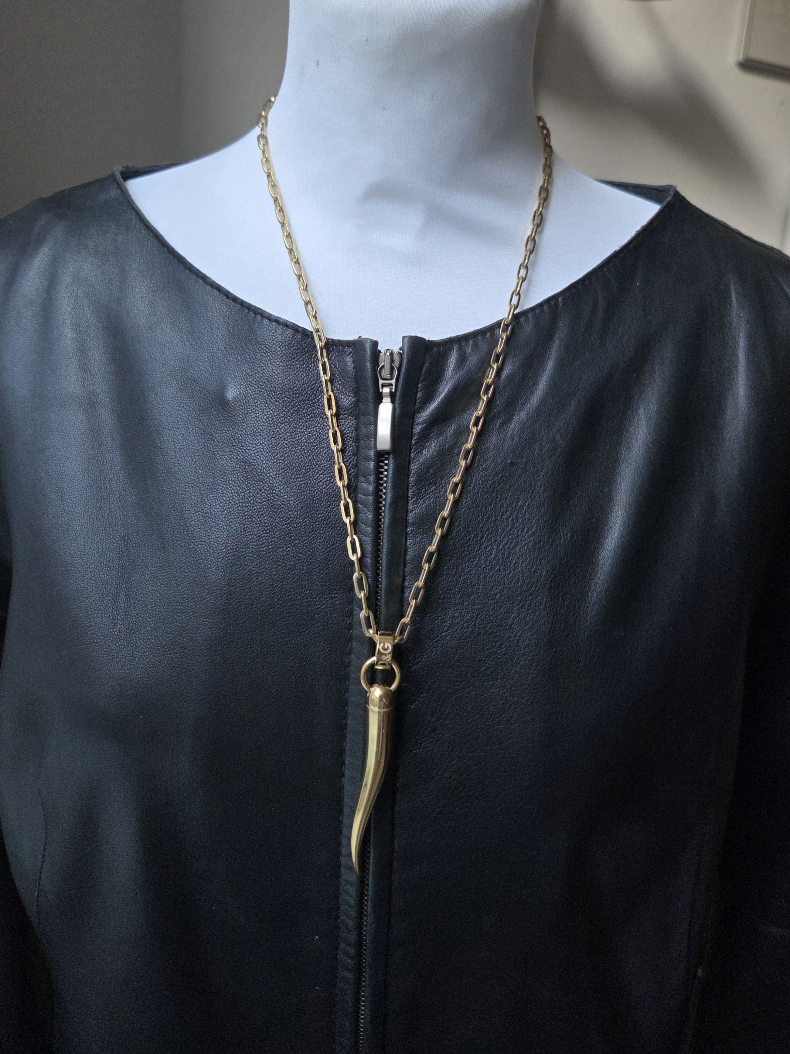 Dolce & Gabbana Dolce & Gabbana golden fang necklace Size ONE SIZE - 6 Thumbnail