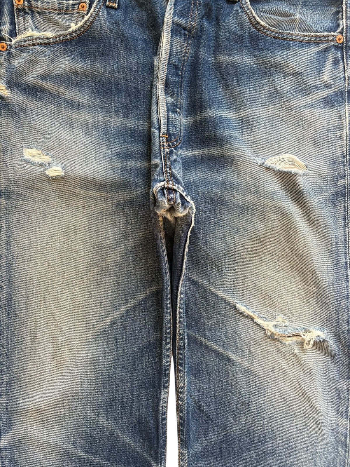Levi's Vintage 90s Levis 501 Mud Wash Distressed Loose Baggy Jeans Size US 38 / EU 54 - 5 Thumbnail