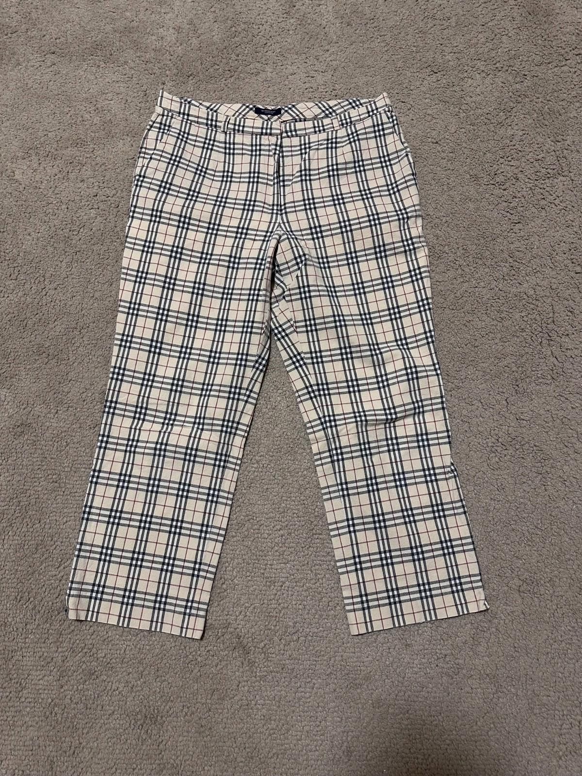 Burberry Burberry London Vintage Nova Check Flared Pants Sz IT 48 Size 34" / US 12 / IT 48 - 1 Thumbnail