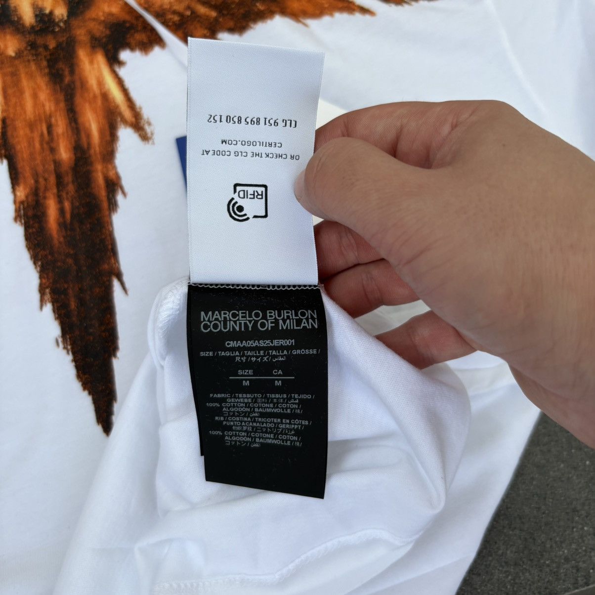Marcelo Burlon Marcelo Burlon County of Milan Icon Wings basic t-shirt Size US M / EU 48-50 / 2 - 7 Thumbnail