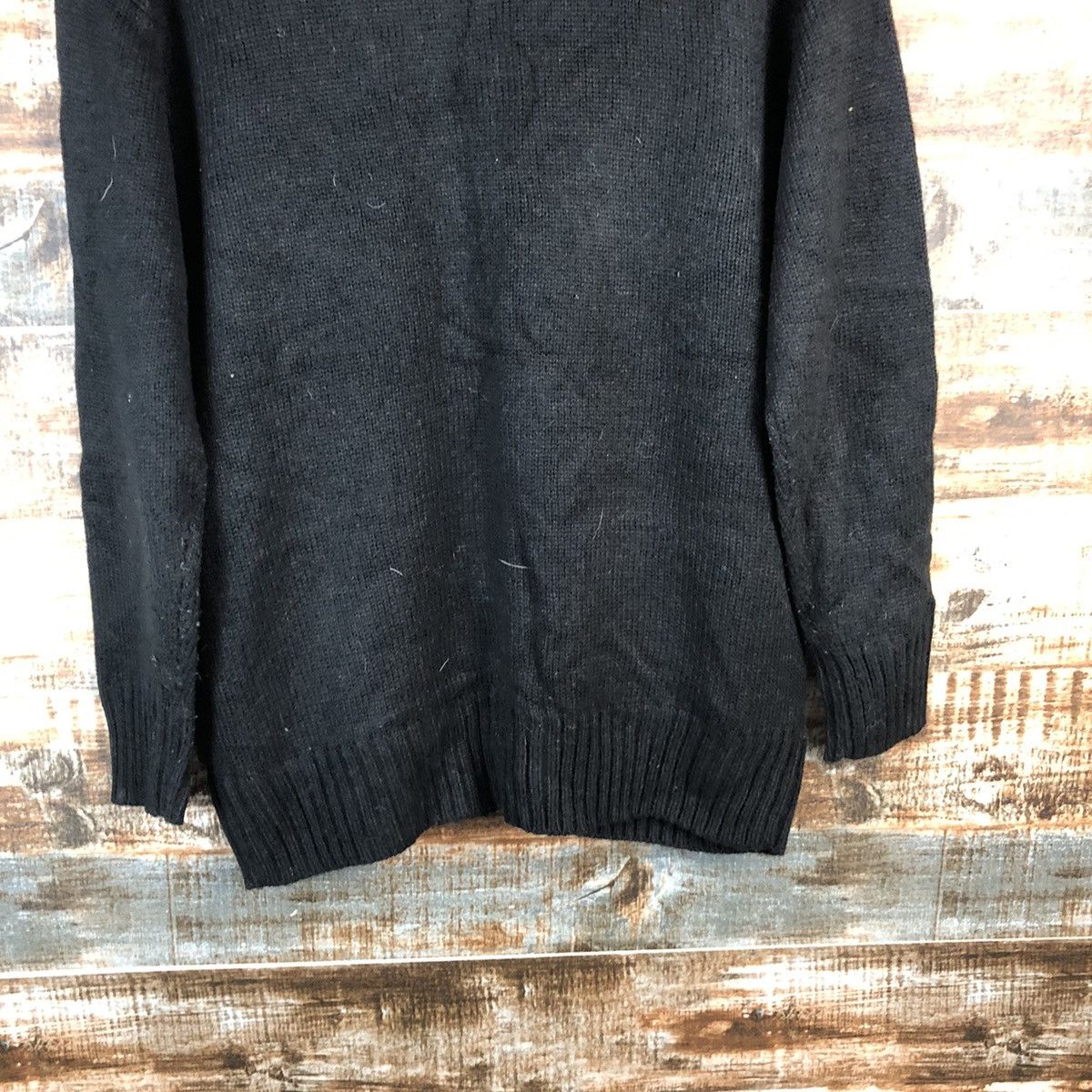 Homespun Knitwear DL Cinema Club Black Cardigan Knitwear #C573 Size US M / EU 48-50 / 2 - 14 Thumbnail