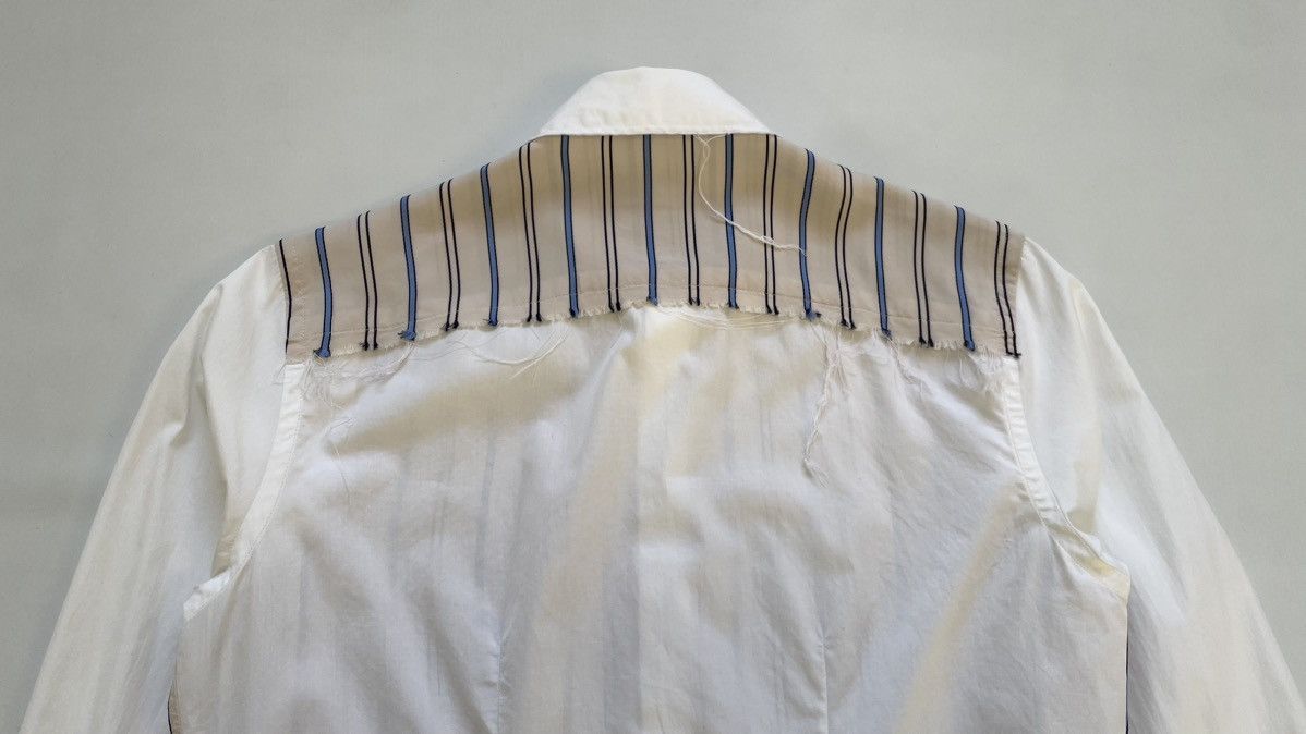 Wales Bonner A/W 20 Reworked Raw Edge Stripe Shirt Size US M / EU 48-50 / 2 - 13 Thumbnail