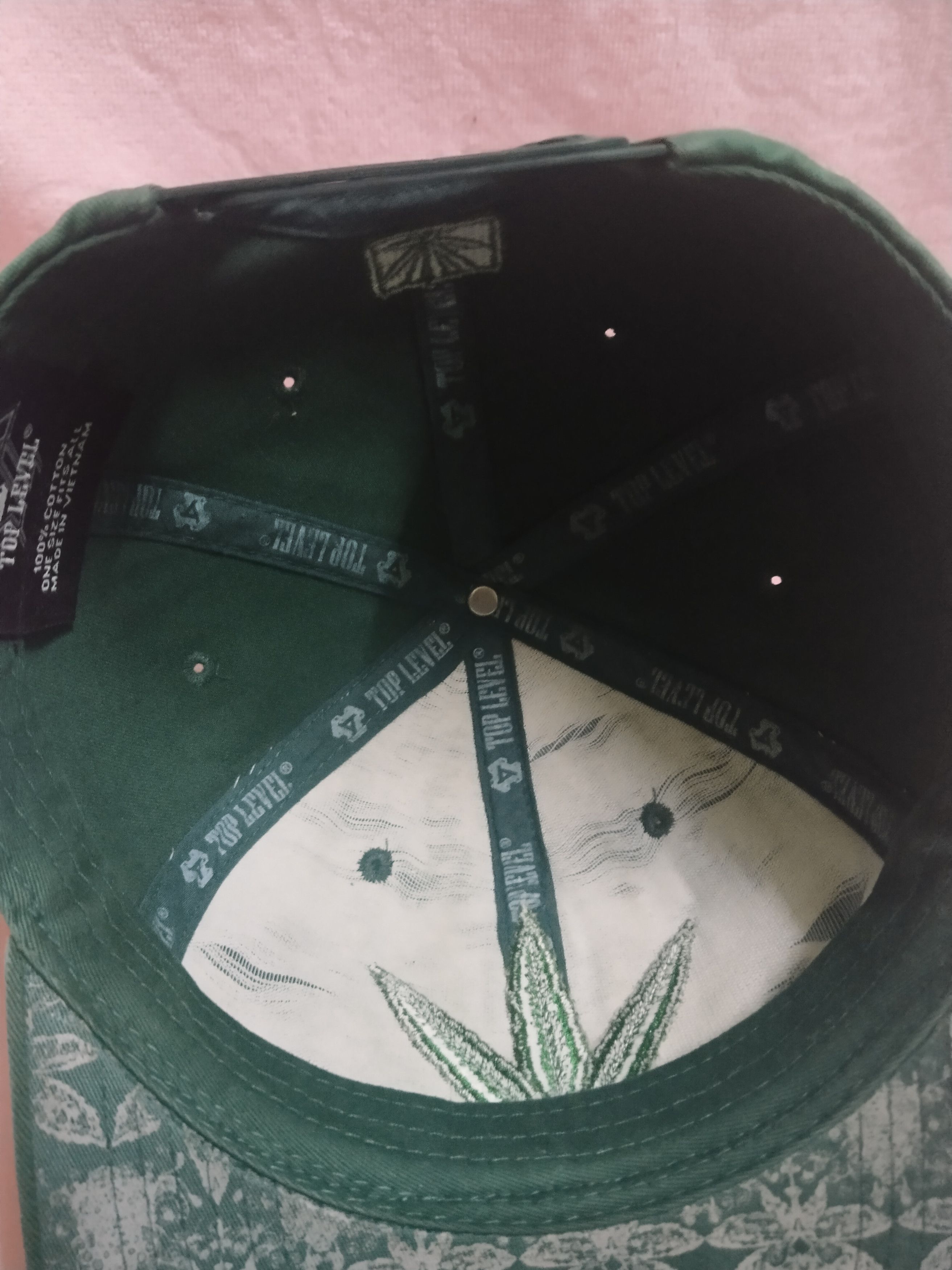 Japanese Brand RARE SUN FADED MARIJUANA EMBROIDERY HAT Size ONE SIZE - 8 Thumbnail