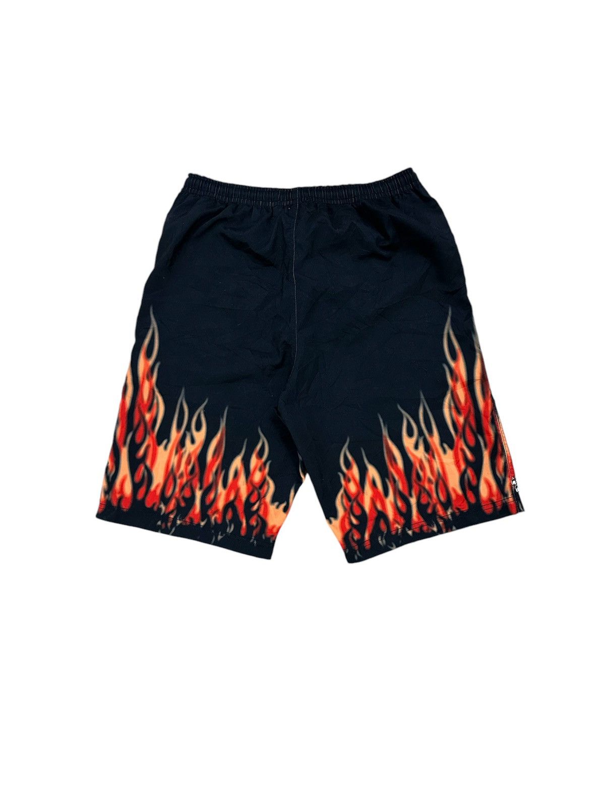 Anime × Vintage Rare And Beautiful One Piece Flame Comic Design Board Shorts Size US 32 / EU 48 - 2 Thumbnail