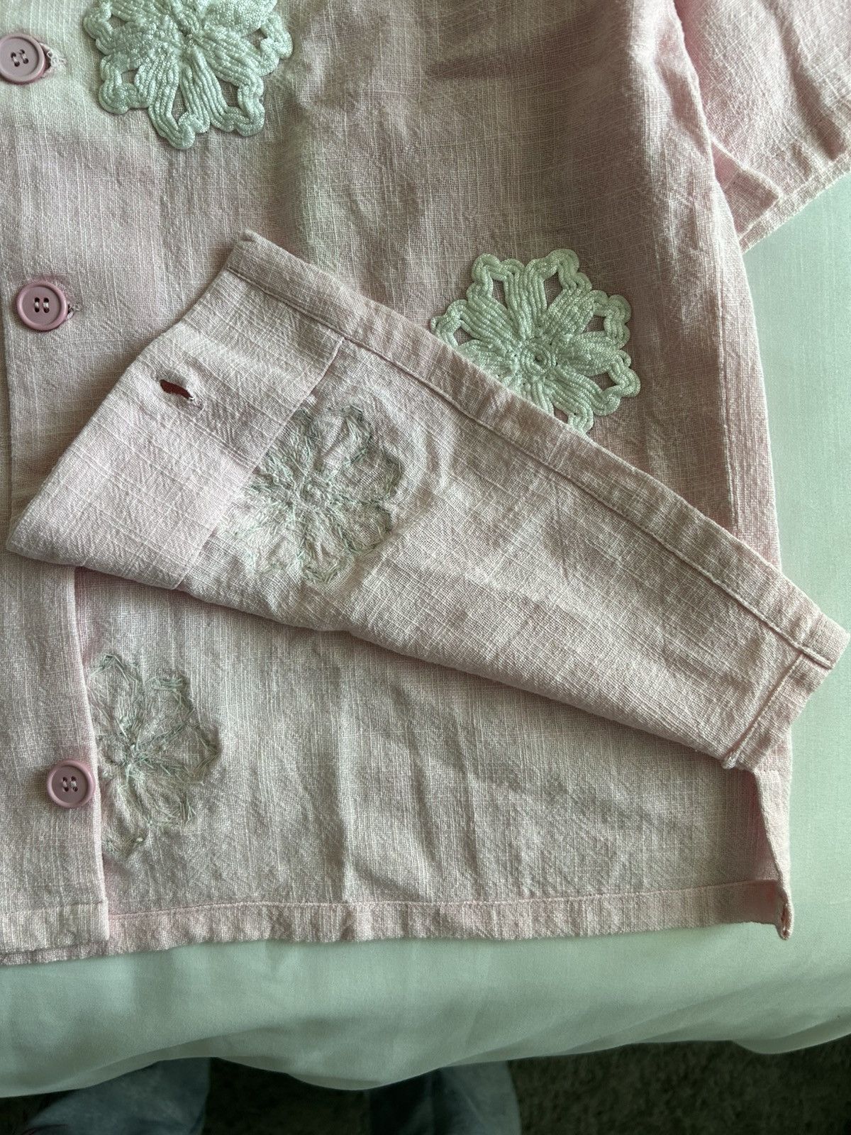 Justin Bieber Rastah Hand Embroidered Flower Child Button Up Bieber Size US M / EU 48-50 / 2 - 3 Thumbnail
