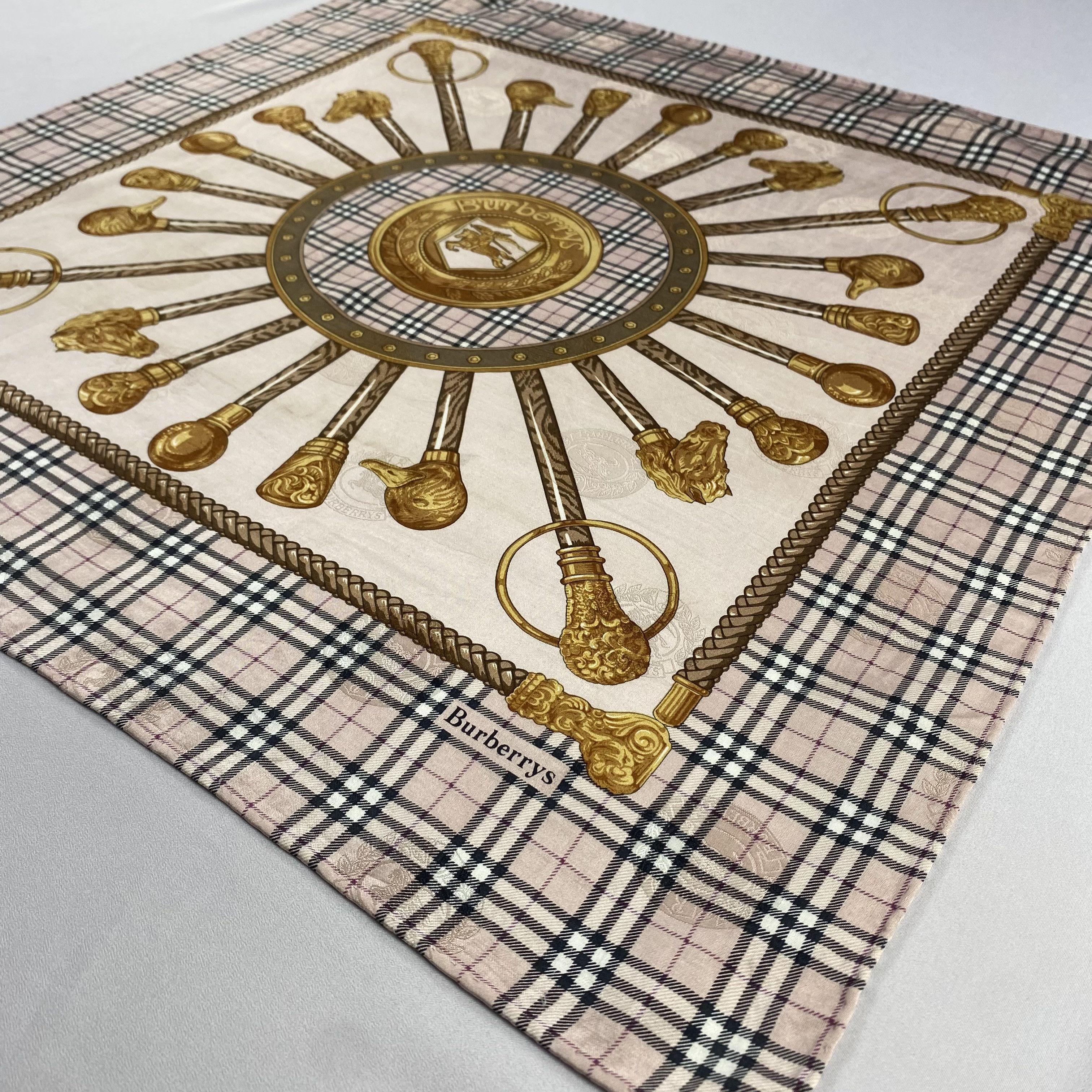 Burberry × Vintage Burberry Handkerchief / Neckerchief / Bandana-P921 Size ONE SIZE - 2 Thumbnail