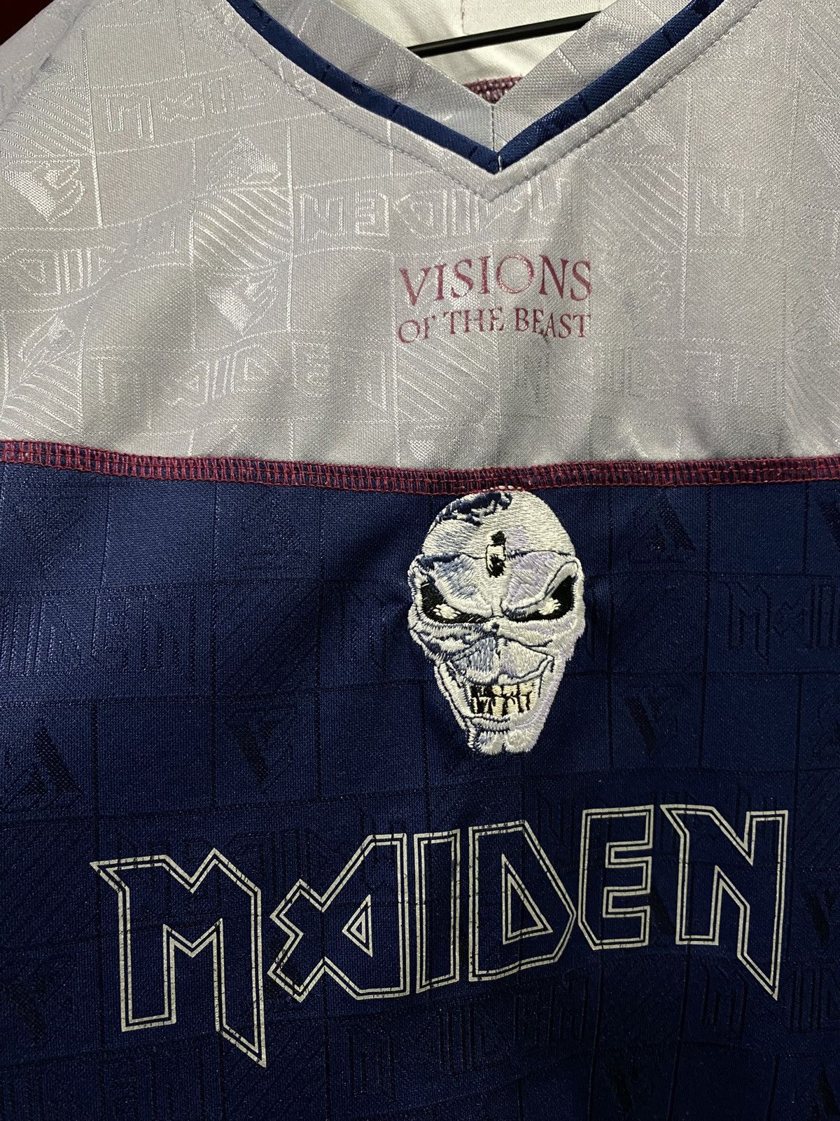 Vintage Vintage 90’s Iron Maiden Jersey Rare Band Tee Adult XLarge Size US XL / EU 56 / 4 - 3 Thumbnail