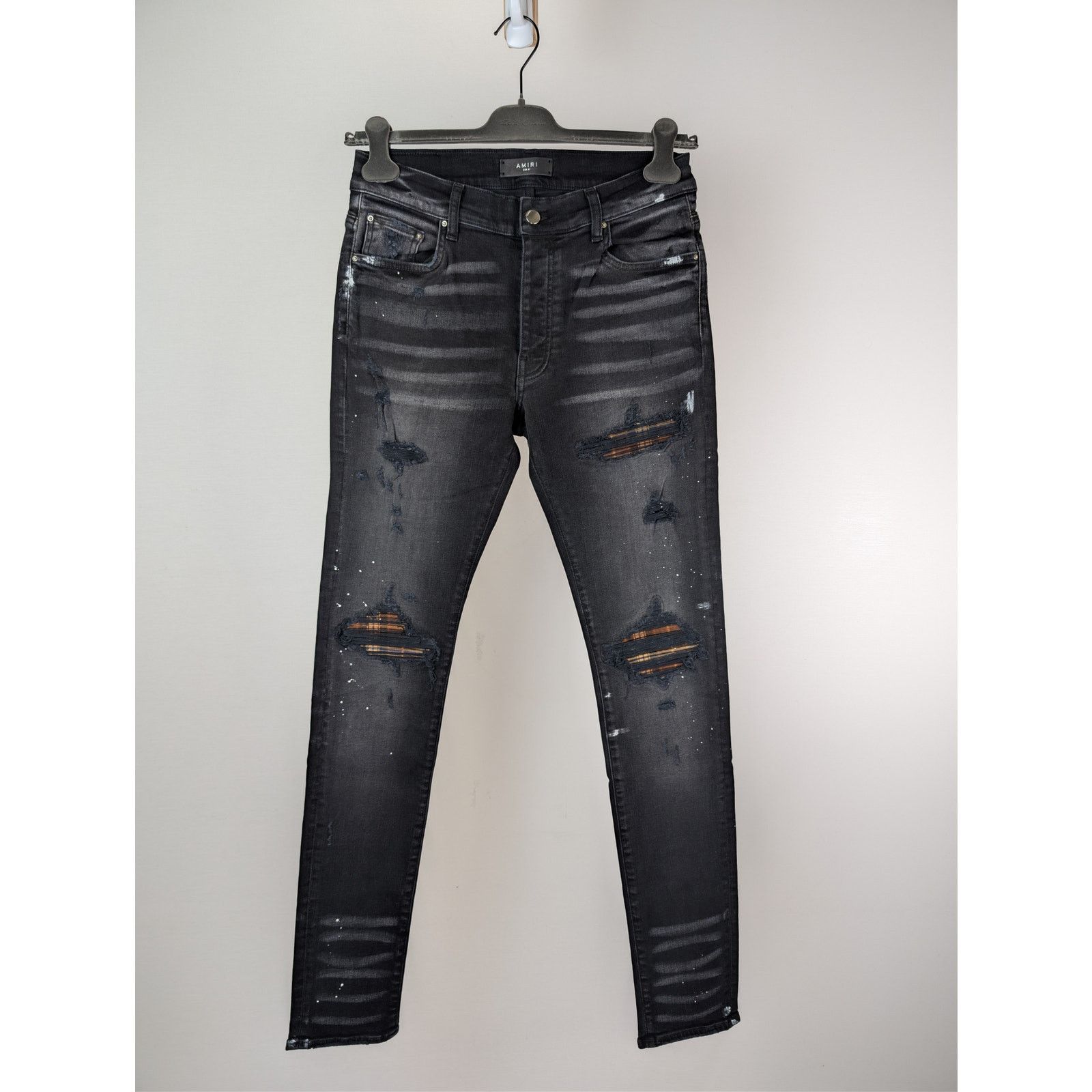 Amiri Amiri Cherub Print Jeans in Aged Black | Grailed