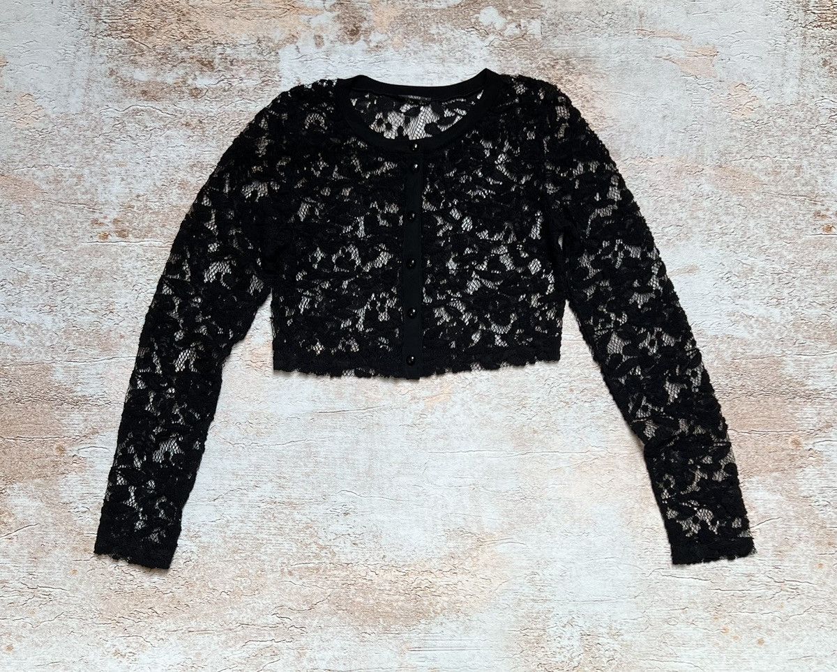 Japanese Brand × Seditionaries Vintage cropped mesh floral cardigan Size S / US 4 / IT 40 - 1 Thumbnail