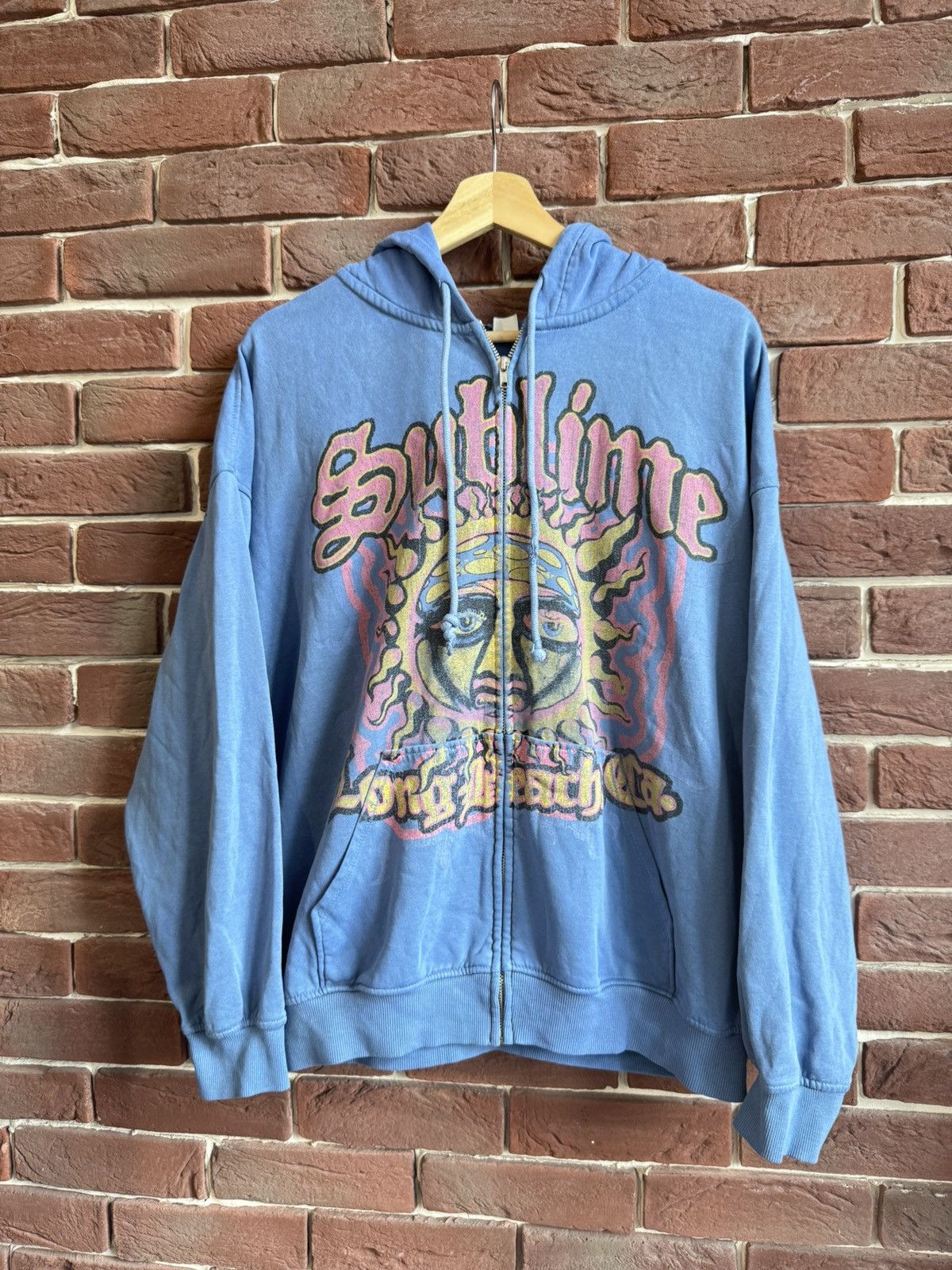 Band Tees ☀️Sublime Y2K Boxy Zip Graphic Punk Hip Hop Band Hoodie Size US L / EU 52-54 / 3 - 1 Thumbnail