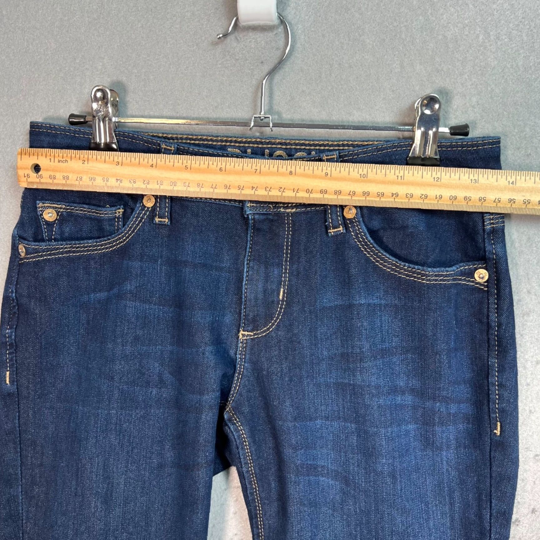 DL1961 DL1961 Angel Low Rise Ankle Jeans Size 25 Dark Wash Womens Denim Cotton Blend Size 42" / US 20 - 7 Thumbnail