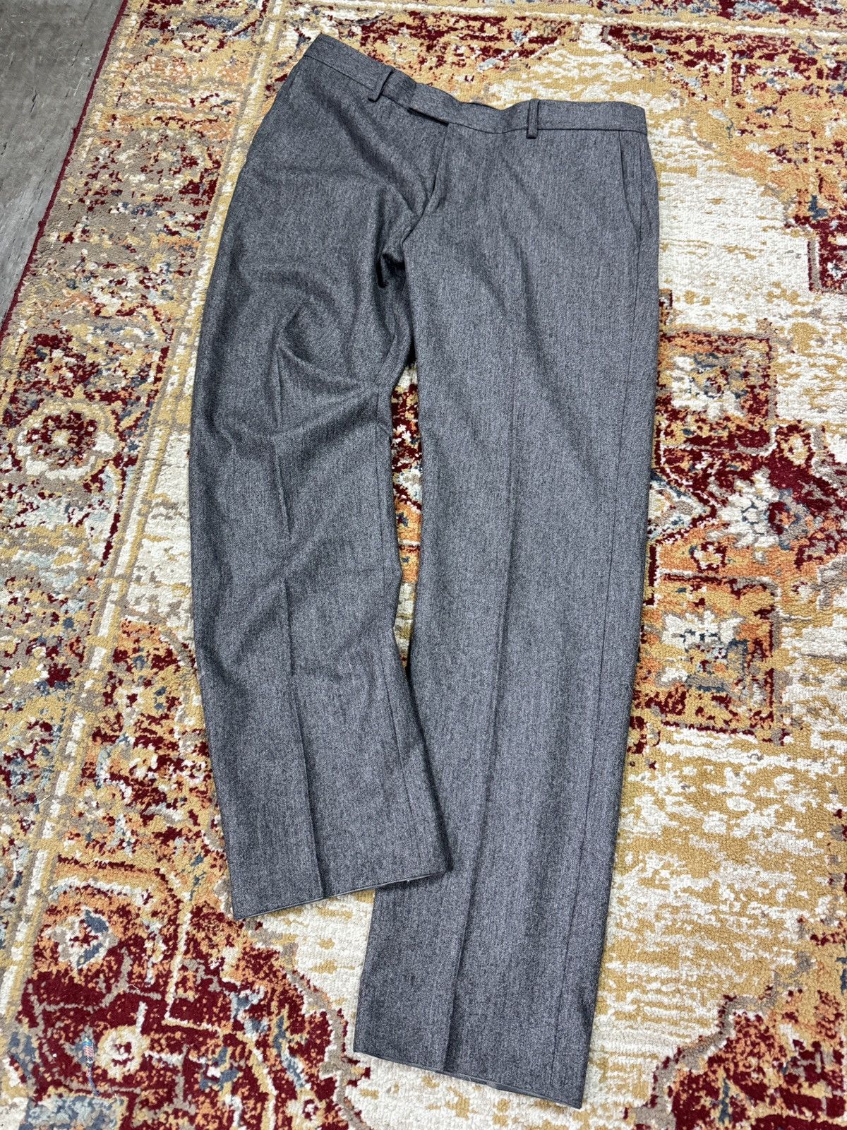 Vintage 1980s Wool Suit Pants Baggy Trousers Blend Balenciaga Rick Size US 36 / EU 52 - 1 Thumbnail