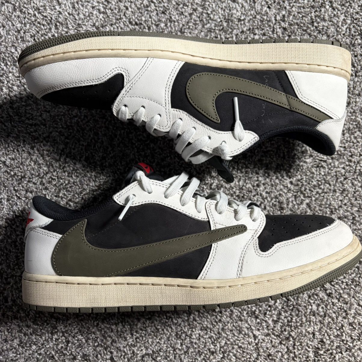 Jordan Brand × Travis Scott Travis Scott Jordan Lows Olive Size US 12.5 / EU 45-46 - 2 Thumbnail