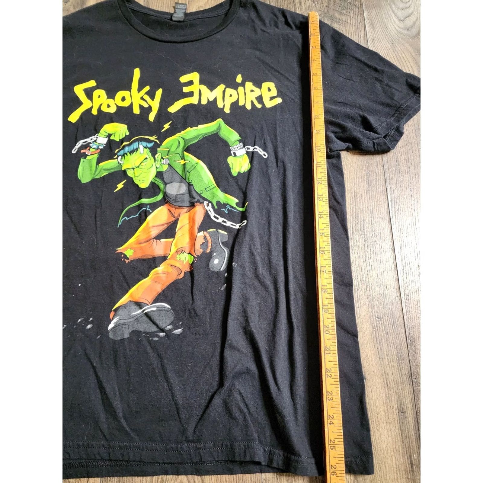 Gildan Mens L Spooky Empire Hardcore Convention Exclusive 2025 T Shirt Double Sided Black Gildan Softstyle Crew Neck Short Sleeve Halloween Horror 2020s Mens Size US L / EU 52-54 / 3 - 2 Thumbnail