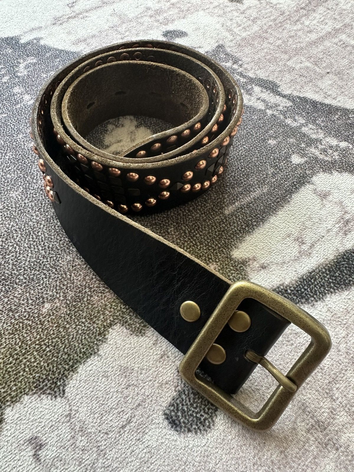 Tete Homme 2000's HALB by Tete Homme studded leather belt Size ONE SIZE - 9 Thumbnail