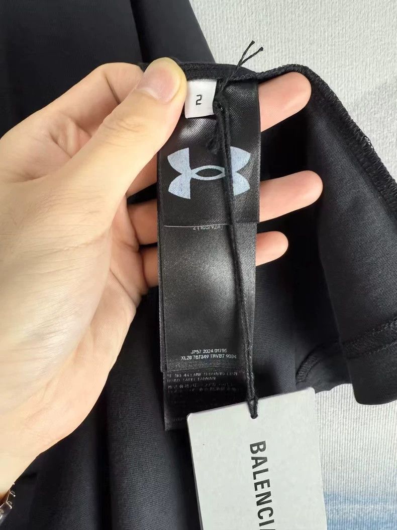 Balenciaga Balenciaga x Under Armour Black Logo TShirt-2506 Size US L / EU 52-54 / 3 - 3 Thumbnail
