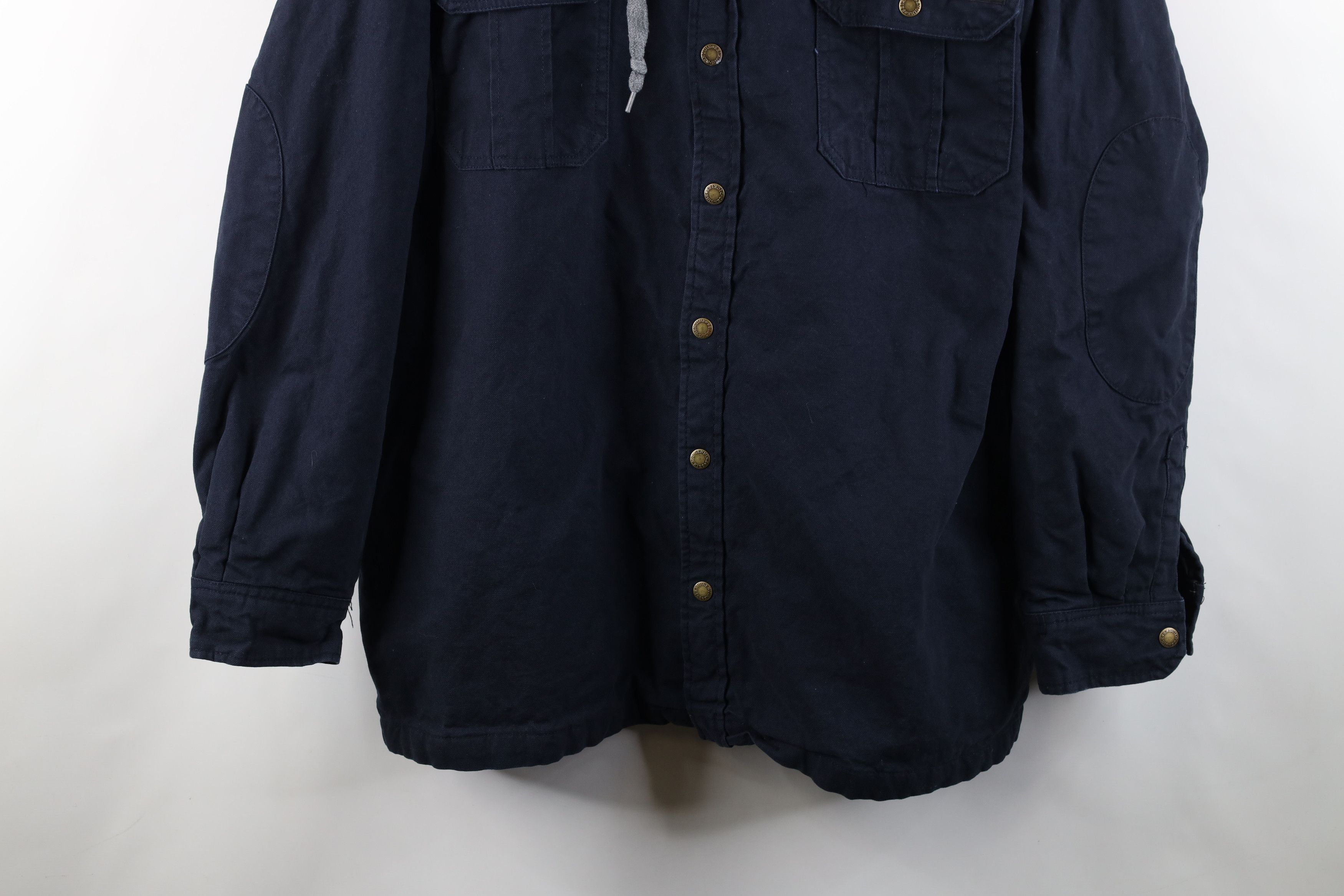 Dickies × Vintage Vintage Dickies Quilted Canvas Hooded Button Shirt Jacket Size US XXL / EU 58 / 5 - 3 Thumbnail