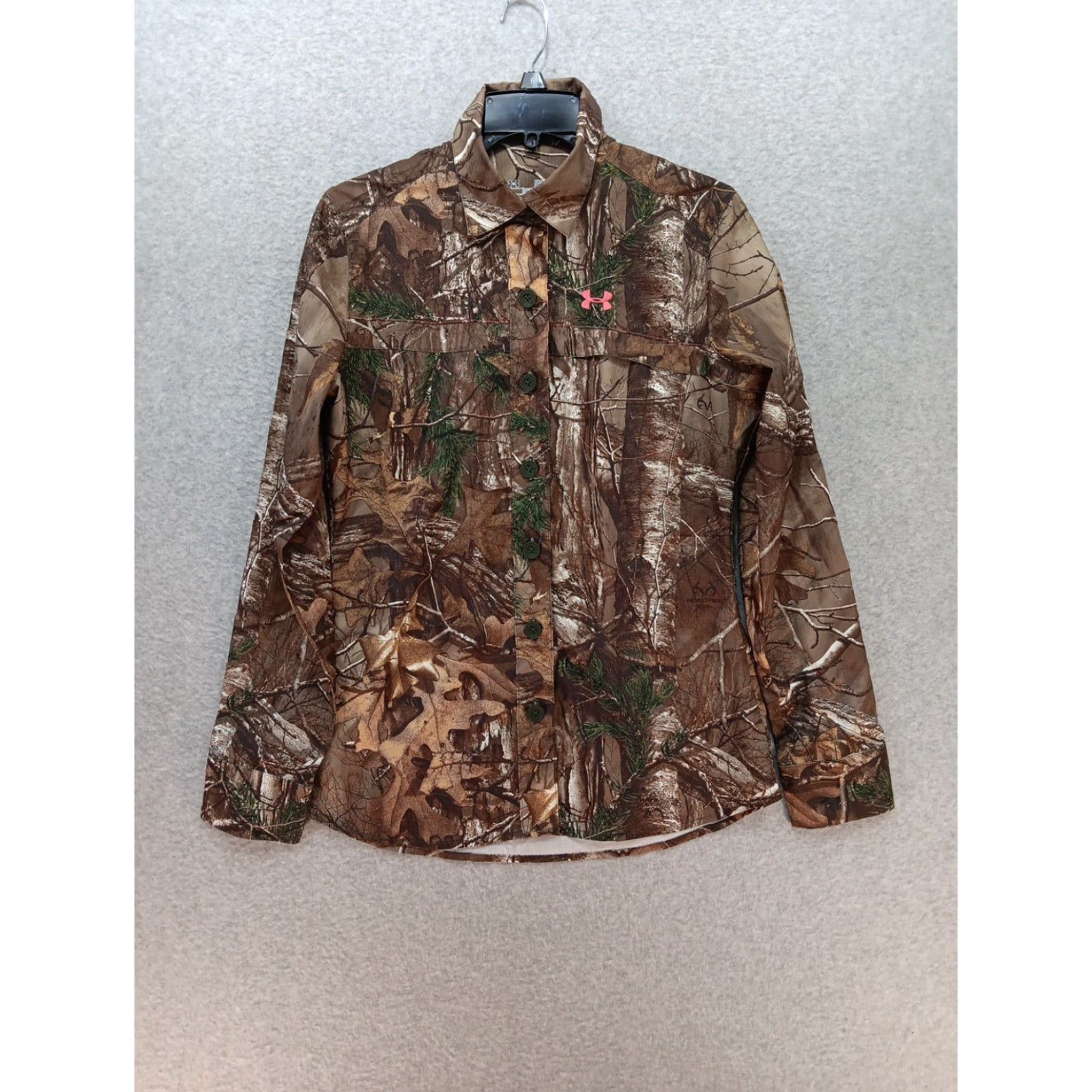 Under Armour Under Armour Shirt Women Medium Camouflage Long Sleeve Button Up Lightweight Casual Military Outdoor 90s? Size M / US 6-8 / IT 42-44 - 2 Thumbnail