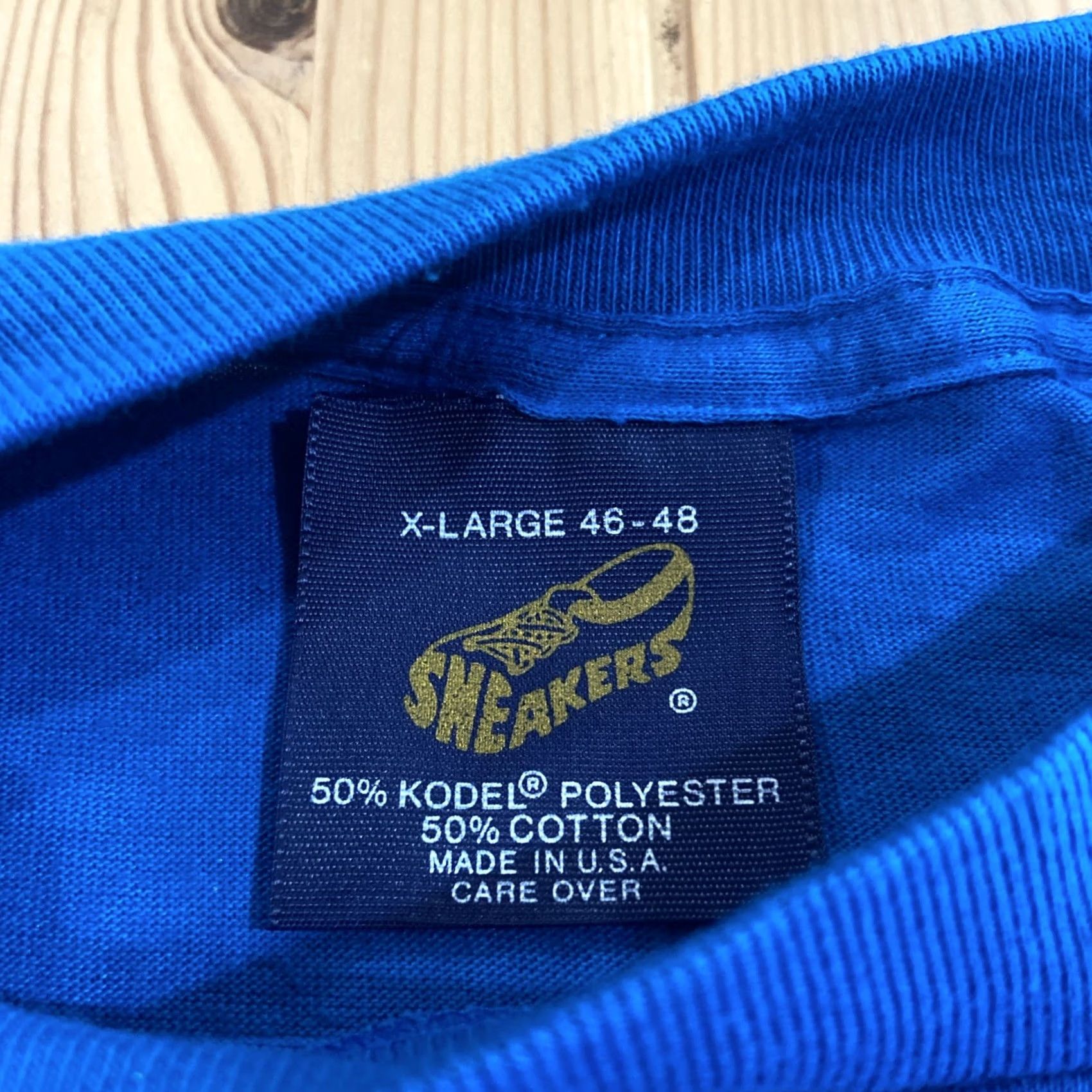 Vintage VINTAGE Old Fart graphic tee XL Blue Cotton Knit Crew Neck Short Sleeve T-Shirt Men Men XL Blue 1990s Size US XL / EU 56 / 4 - 3 Thumbnail