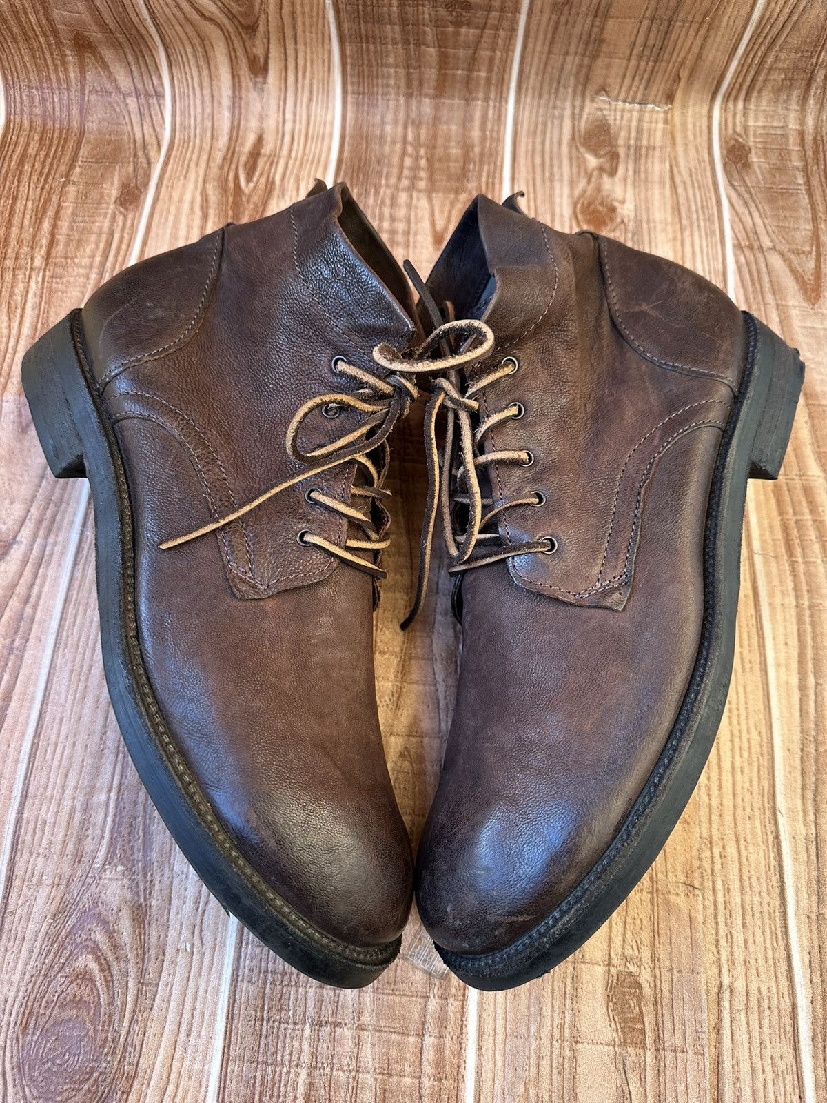 A.S.98 AS 98 Leather Boots Avant Garde Burnished Combat x Guidi Size US 12 / EU 45 - 6 Thumbnail