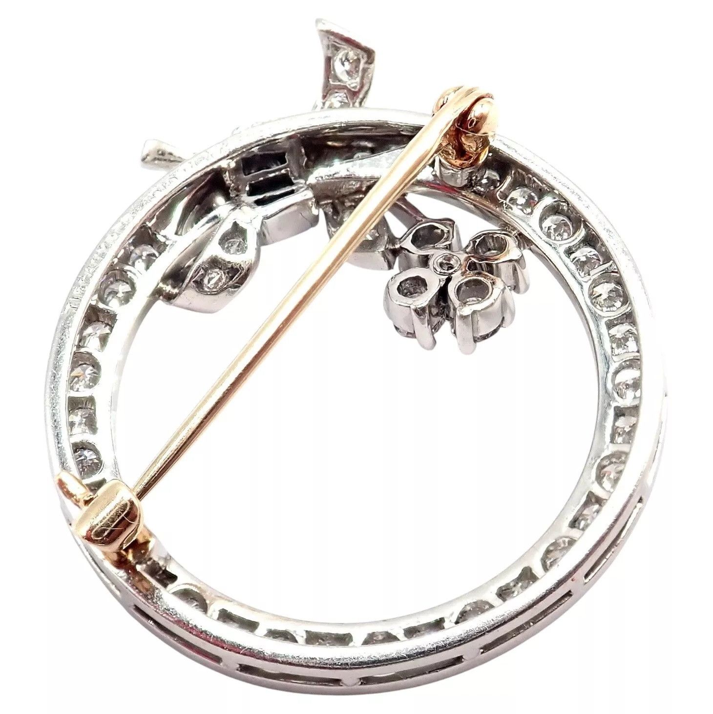 Tiffany & Co. Tiffany & Co. Circle Platinum 2.1ct Diamond Pin Brooch Size ONE SIZE - 7 Thumbnail