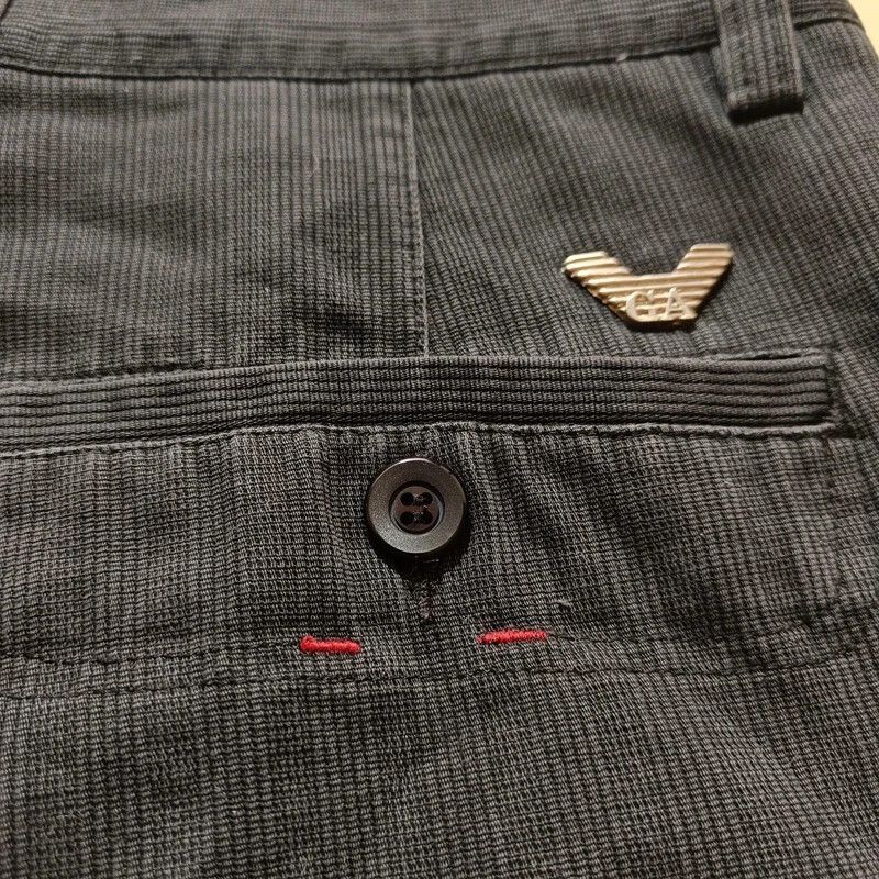Giorgio Armani VTG Giorgio Armani A/X Le Collezioni Black Pants Curdoroy 34 Size US 34 / EU 50 - 7 Thumbnail