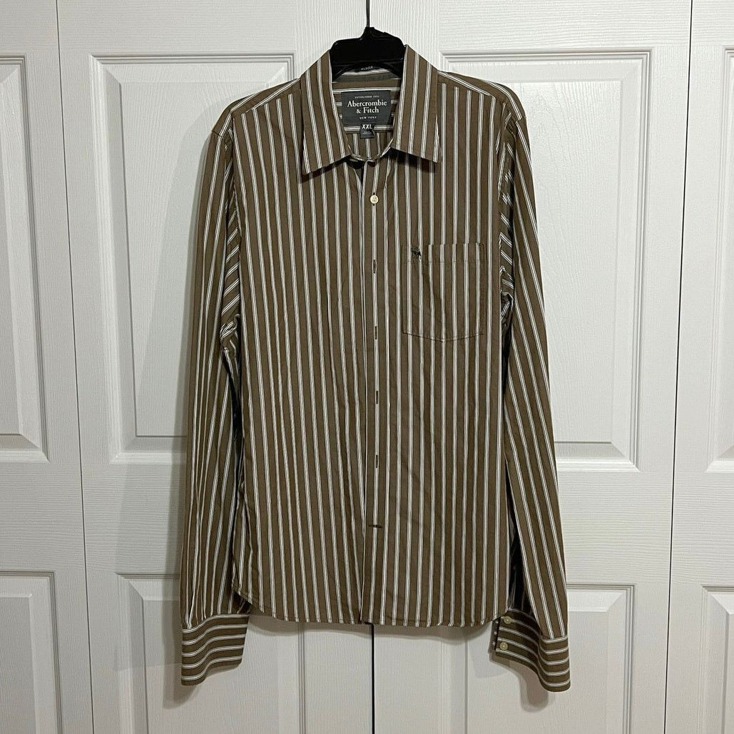 Abercrombie & Fitch Abercrombie & Fitch Muscle fit LS shirt Sz XXL 100% cotton Size US XXL / EU 58 / 5 - 1 Thumbnail