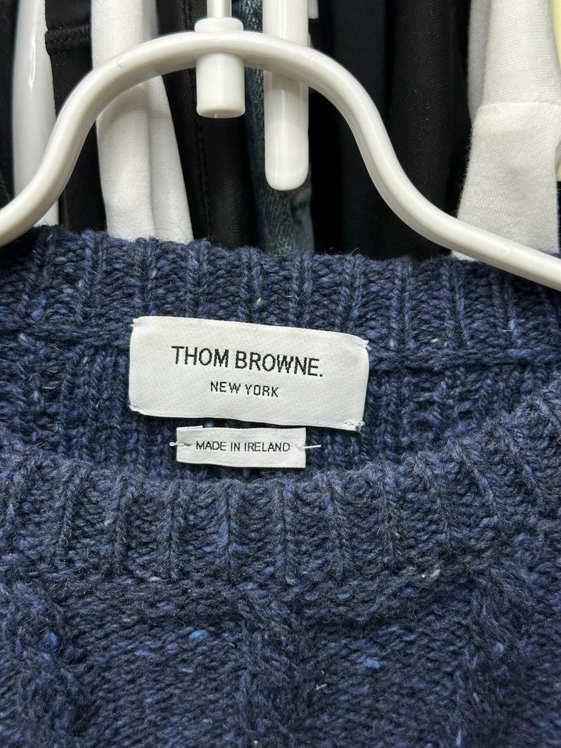 Thom Browne Thom Browne Navy blue knit sweater Size US M / EU 48-50 / 2 - 3 Thumbnail