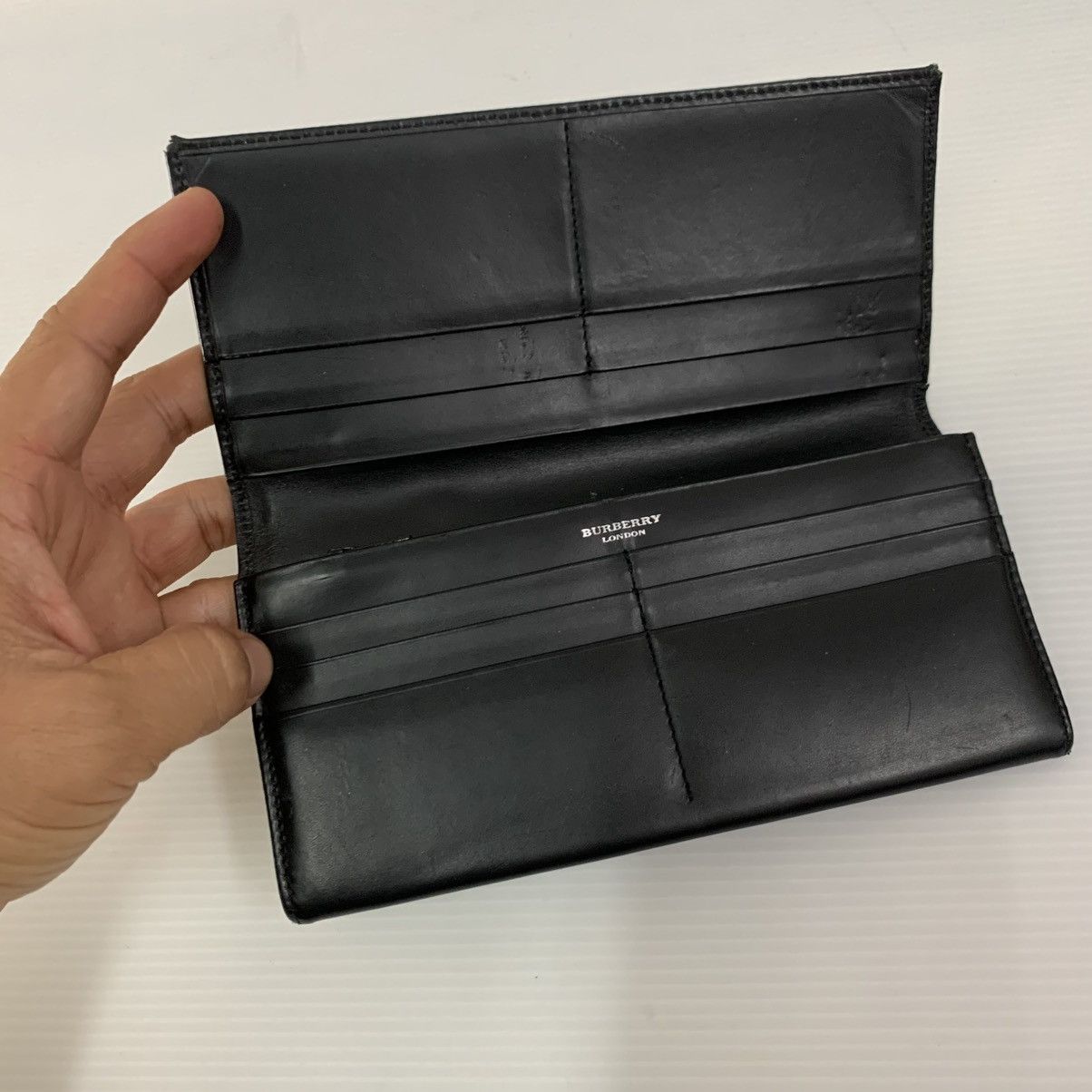 Burberry Burberry London Leather Black Wallet Size ONE SIZE - 8 Thumbnail