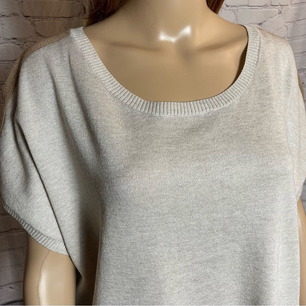 Anthropologie NWT New Anthropologie OLVA Olive and Vine Beige Knit Short Size XL / US 12-14 / IT 48-50 - 2 Thumbnail