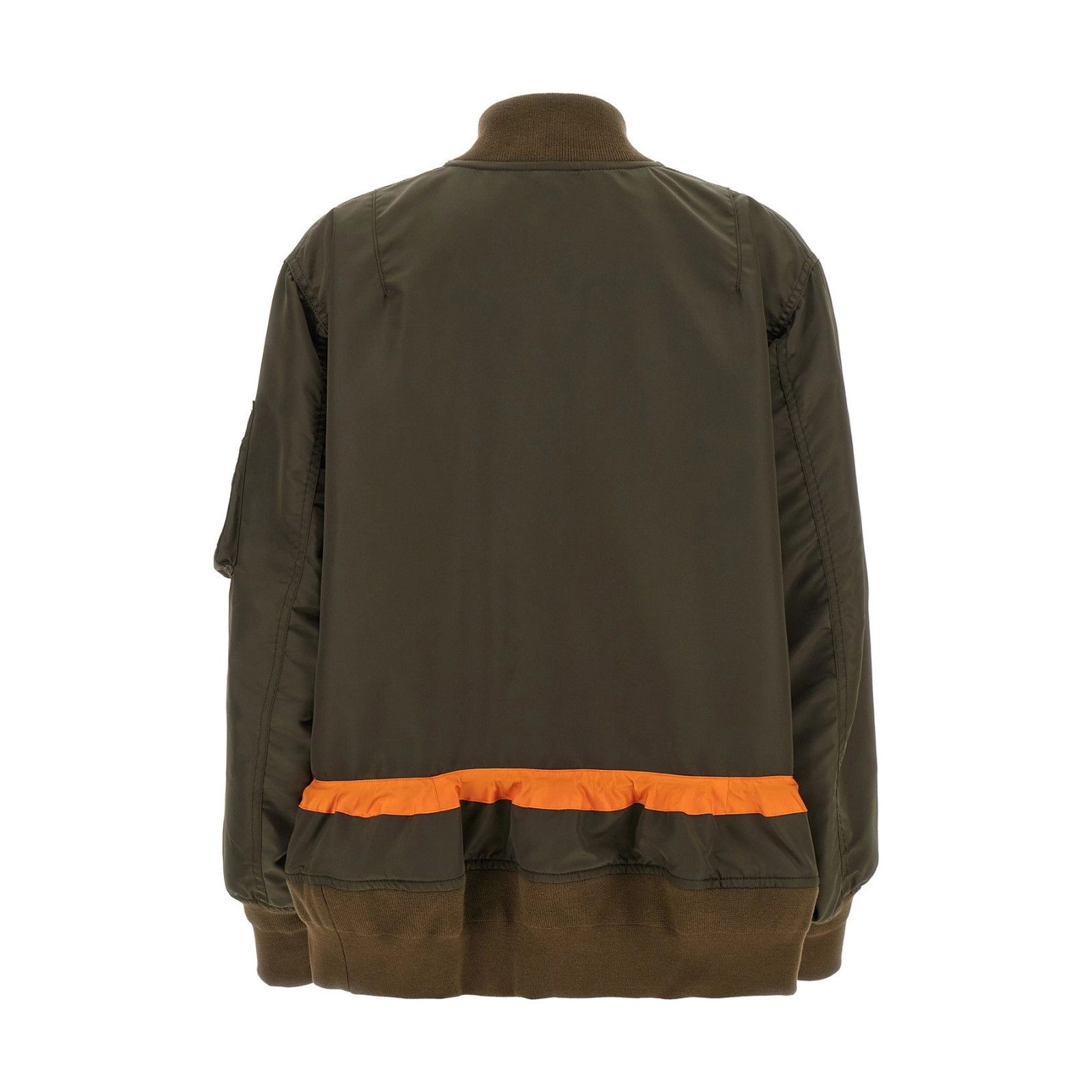 Sacai SACAI Drawstring Beige/Green Nylon Bomber Jacket New & Authe Size XS / US 0-2 / IT 36-38 - 2 Thumbnail
