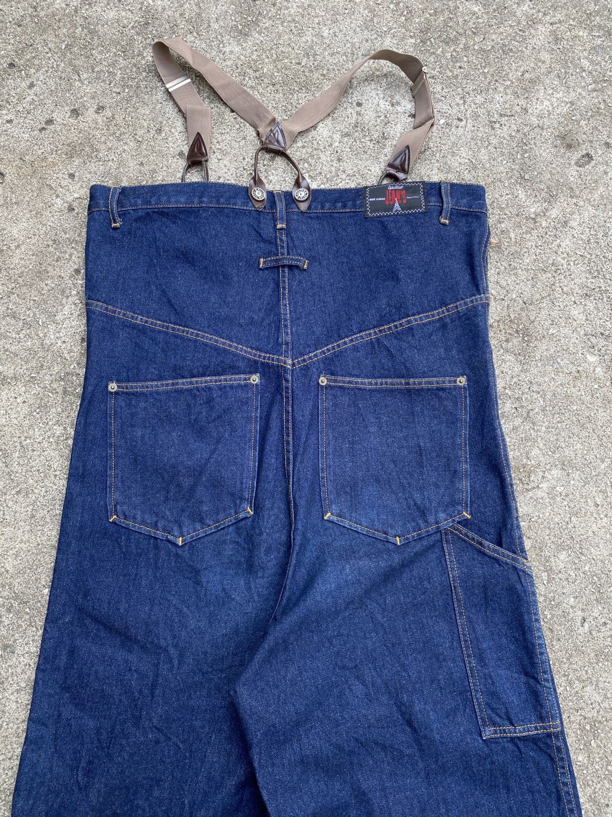 Gaultier Homme Objet S/S 1993 Jean Paul Gaultier High Rise Jumpsuit Denim Size US 34 / EU 50 - 10 Thumbnail