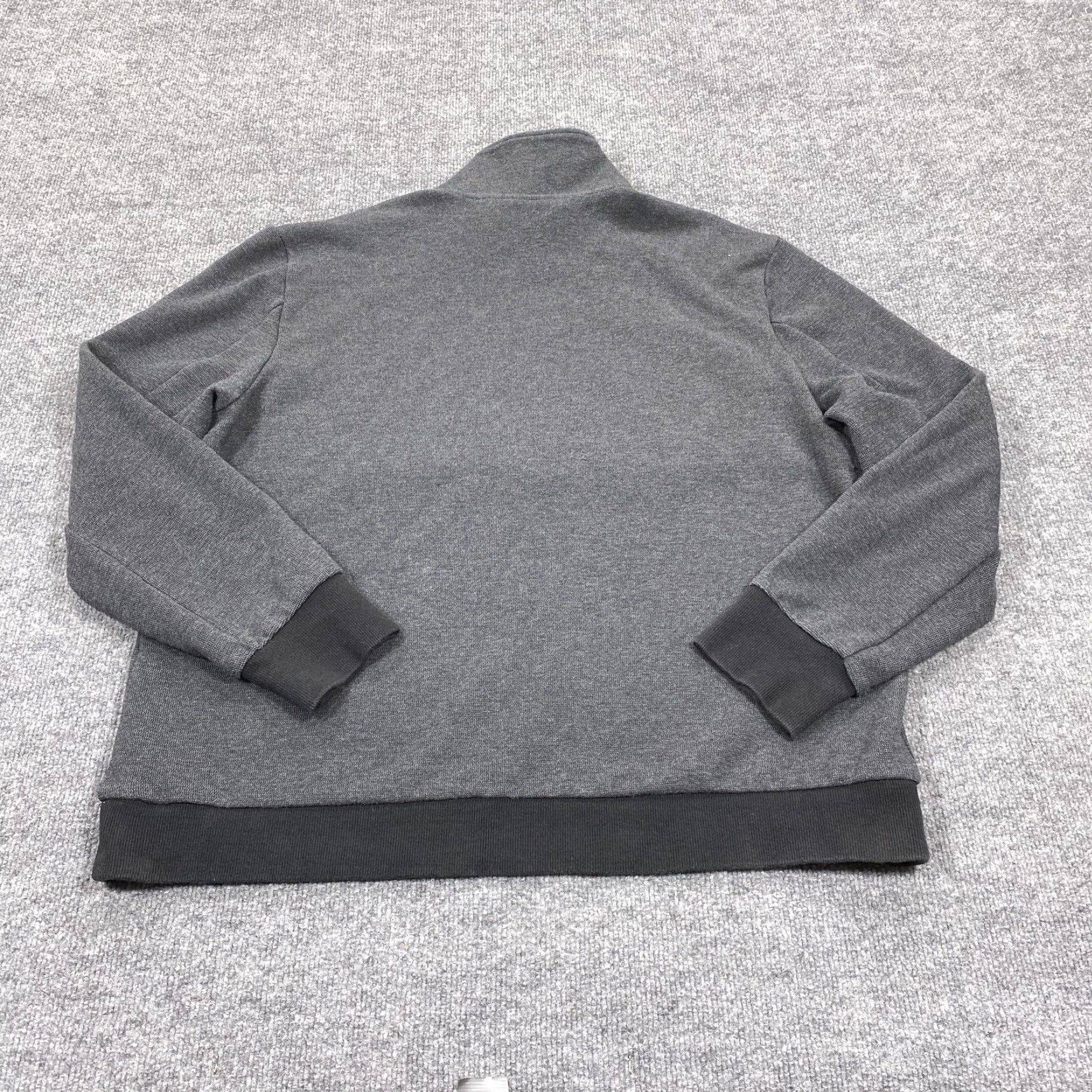 Harley Davidson Harley-Davidson Sweater Mens XL Gray 1/4 Zip Mock Neck Quilted Pullover Logo Size US XL / EU 56 / 4 - 5 Thumbnail