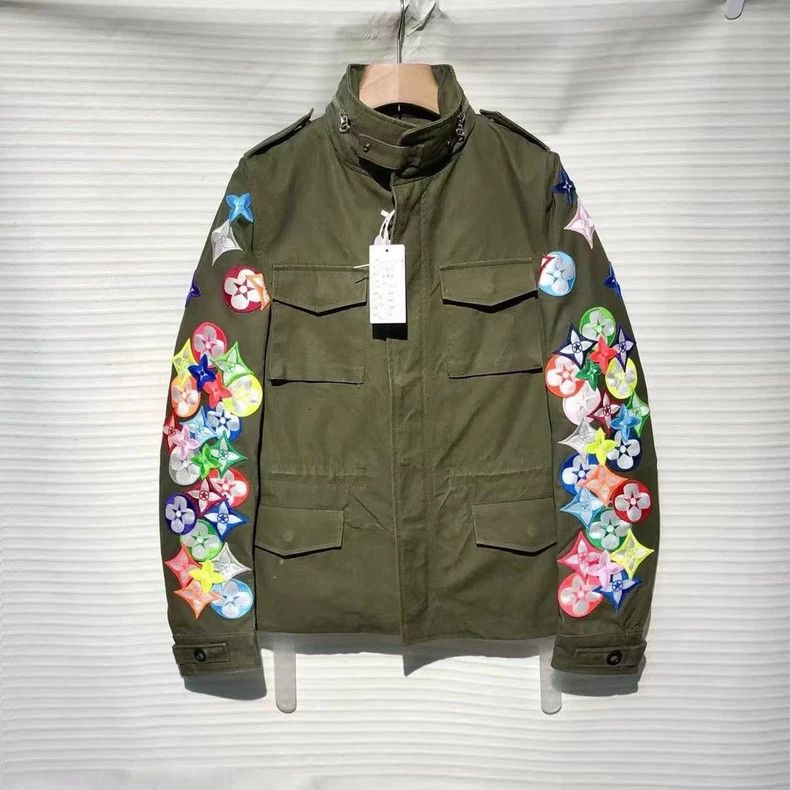 Louis Vuitton LV Embroidered Badge Military Jacket - dmc Size US XL / EU 56 / 4 - 1 Thumbnail