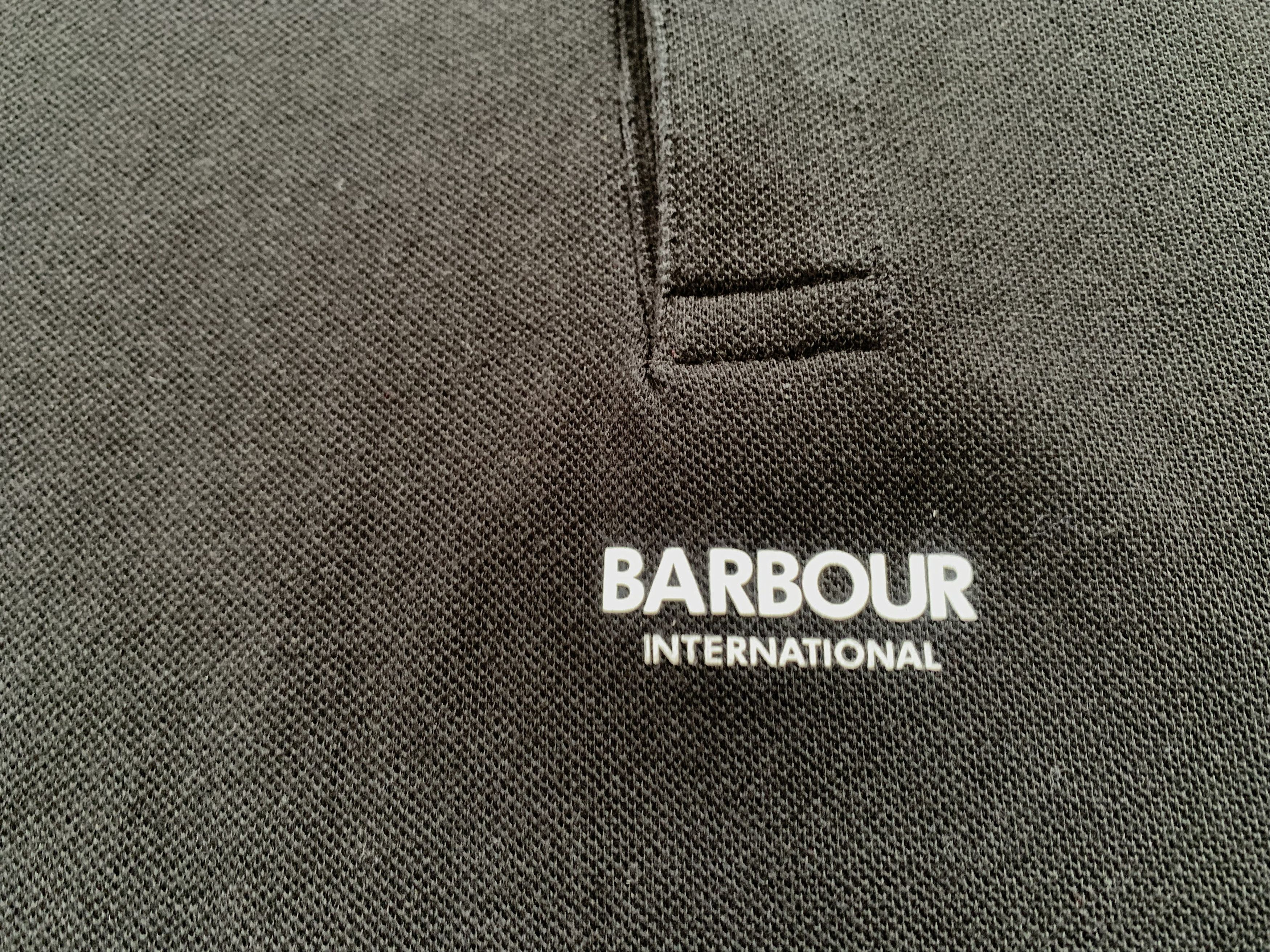 Barbour Mens Barbour International Formula Polo Cotton Black Size US L / EU 52-54 / 3 - 5 Thumbnail