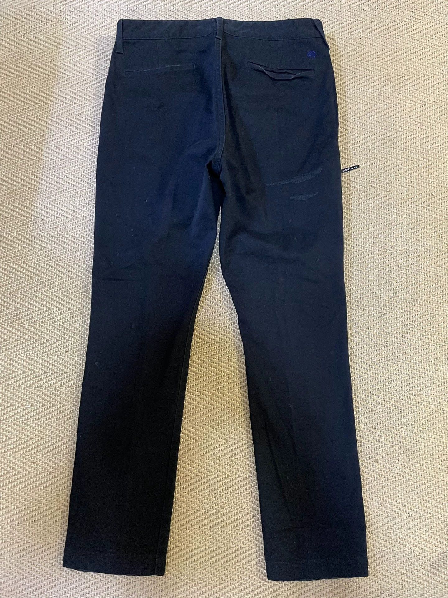 Vanquish DENIM BY VANQUISH & FRAGMENT Black Cut Denim Pants W36 Size US 36 / EU 52 - 2 Thumbnail