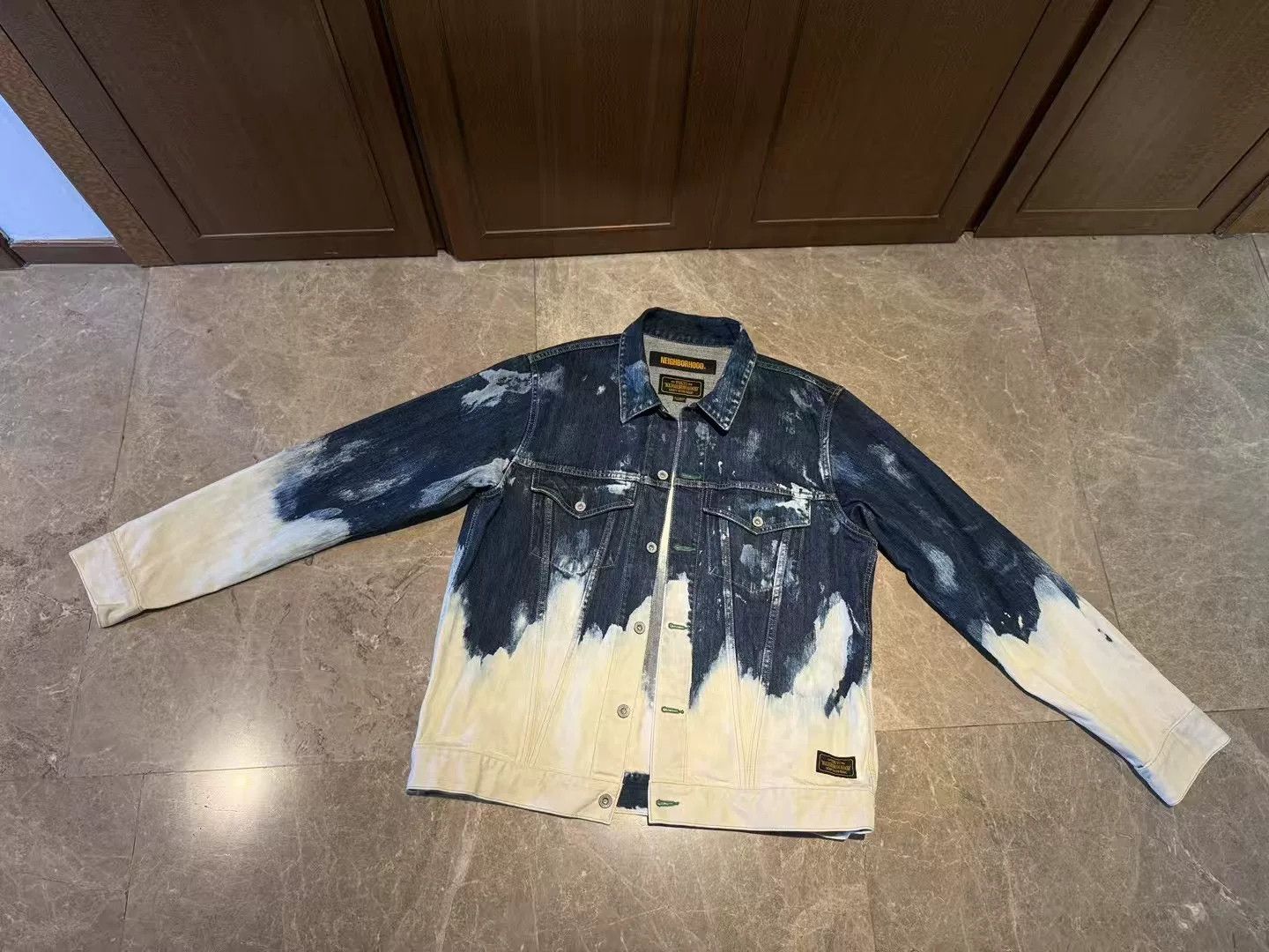 Neighborhood Neighborhood Denim Tie-Dye Multi Light Jacket XL Men Size US XL / EU 56 / 4 - 1 Thumbnail