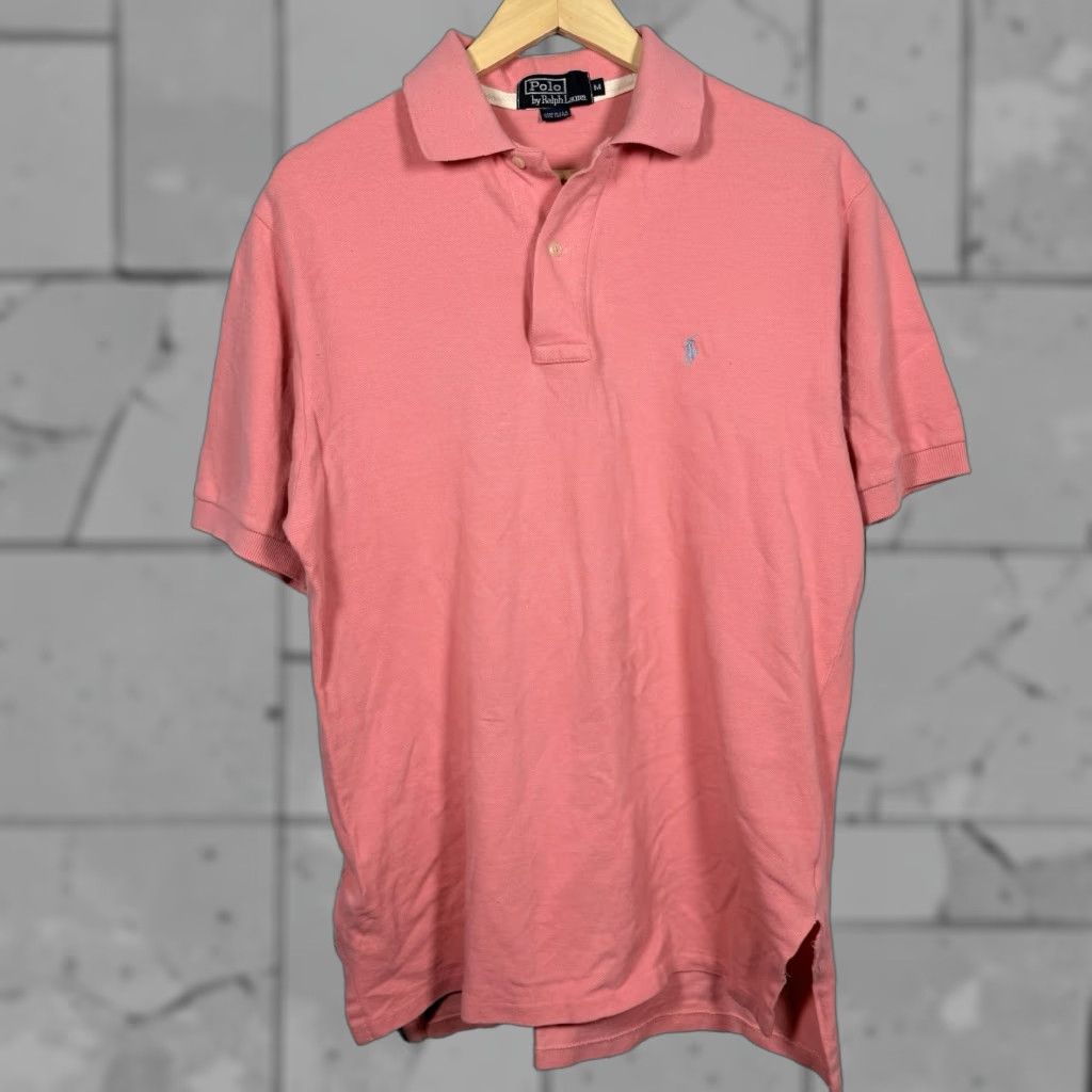 Polo Ralph Lauren VINTAGE Polo Ralph Lauren Polo Shirt Mens Size M Pink 100% Cotton Casual Polo Shirt Mens M Pink Polo Ralph Lauren Size US M / EU 48-50 / 2 - 1 Thumbnail