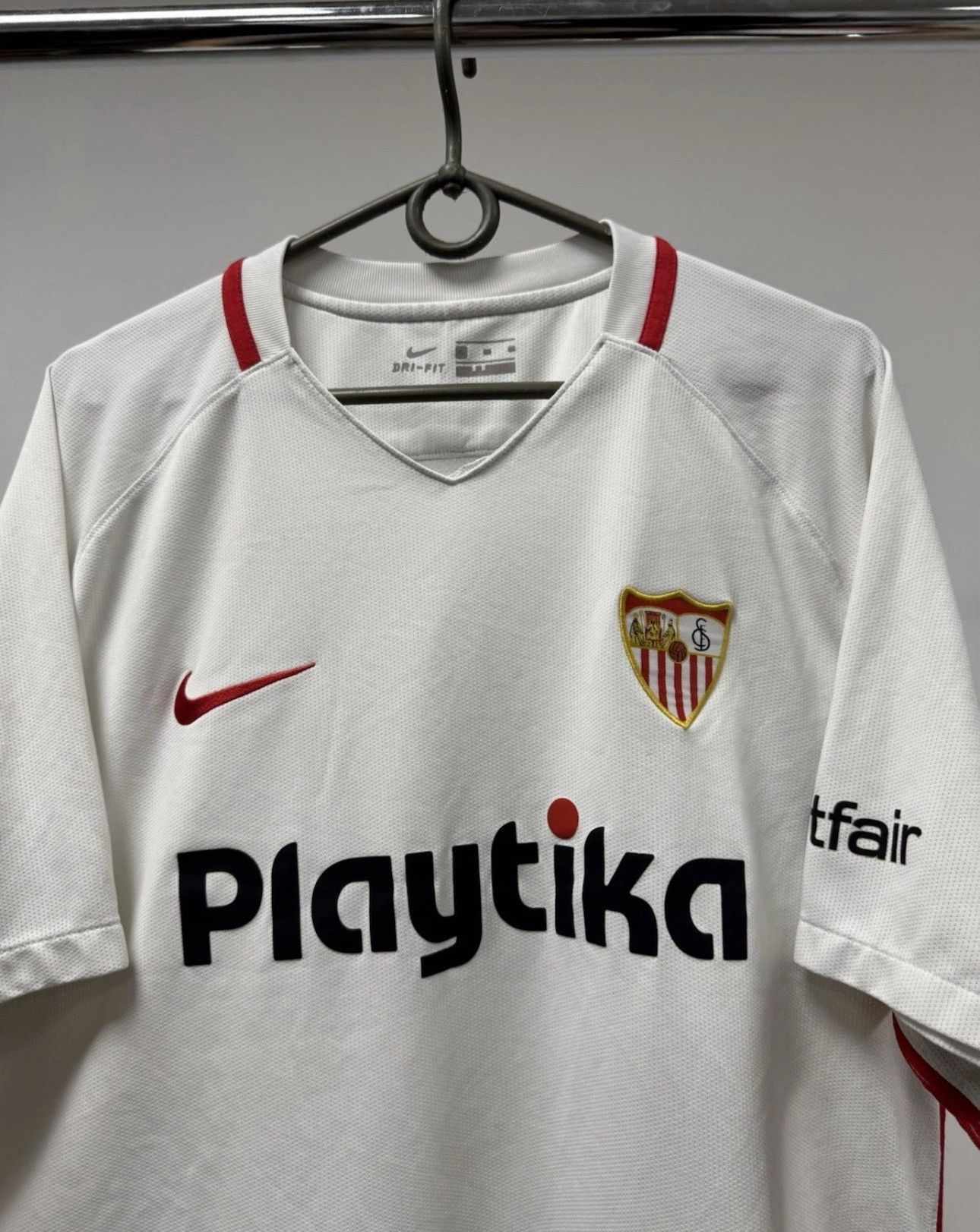 Nike Nike Sevilla Jersey 2018/2019 Home Shirt White Playtika Size US XL / EU 56 / 4 - 3 Thumbnail